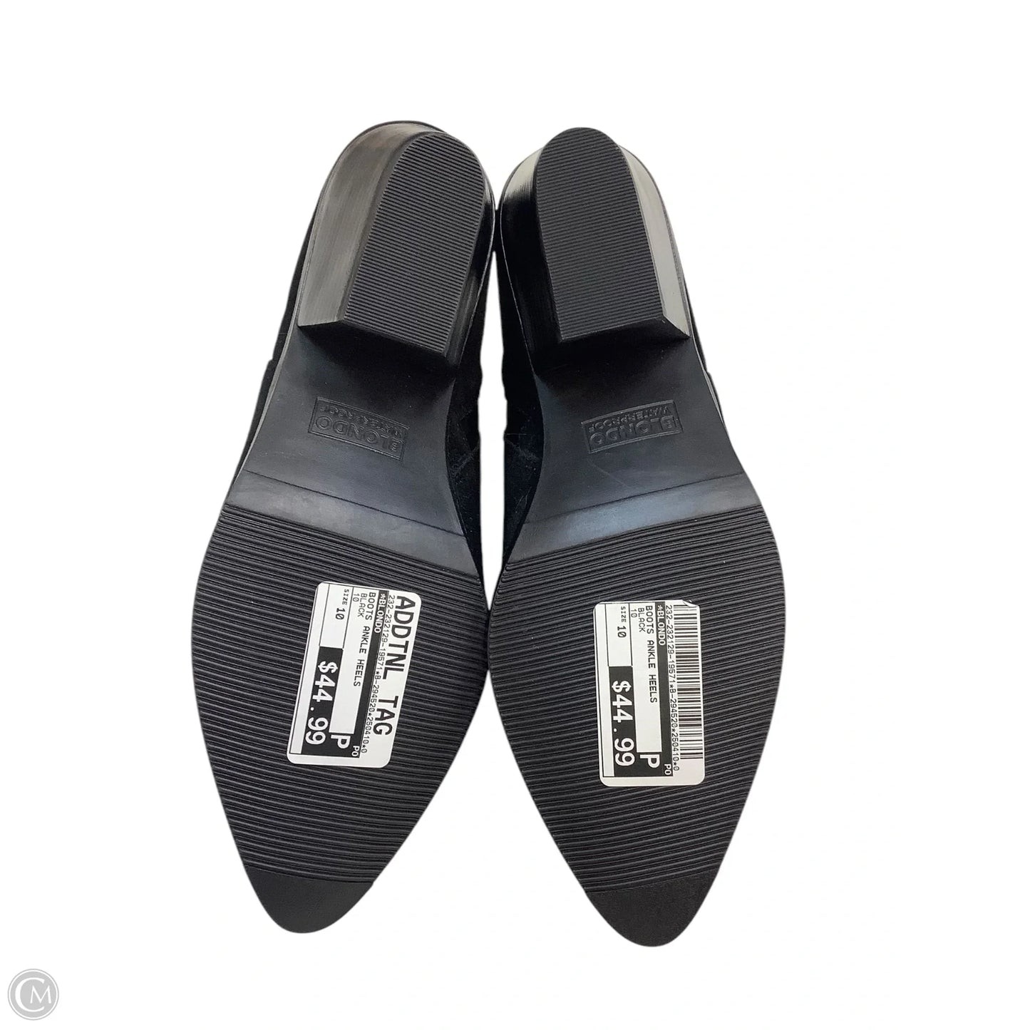 Boots Ankle Heels By Blondo In Black, Size: 10