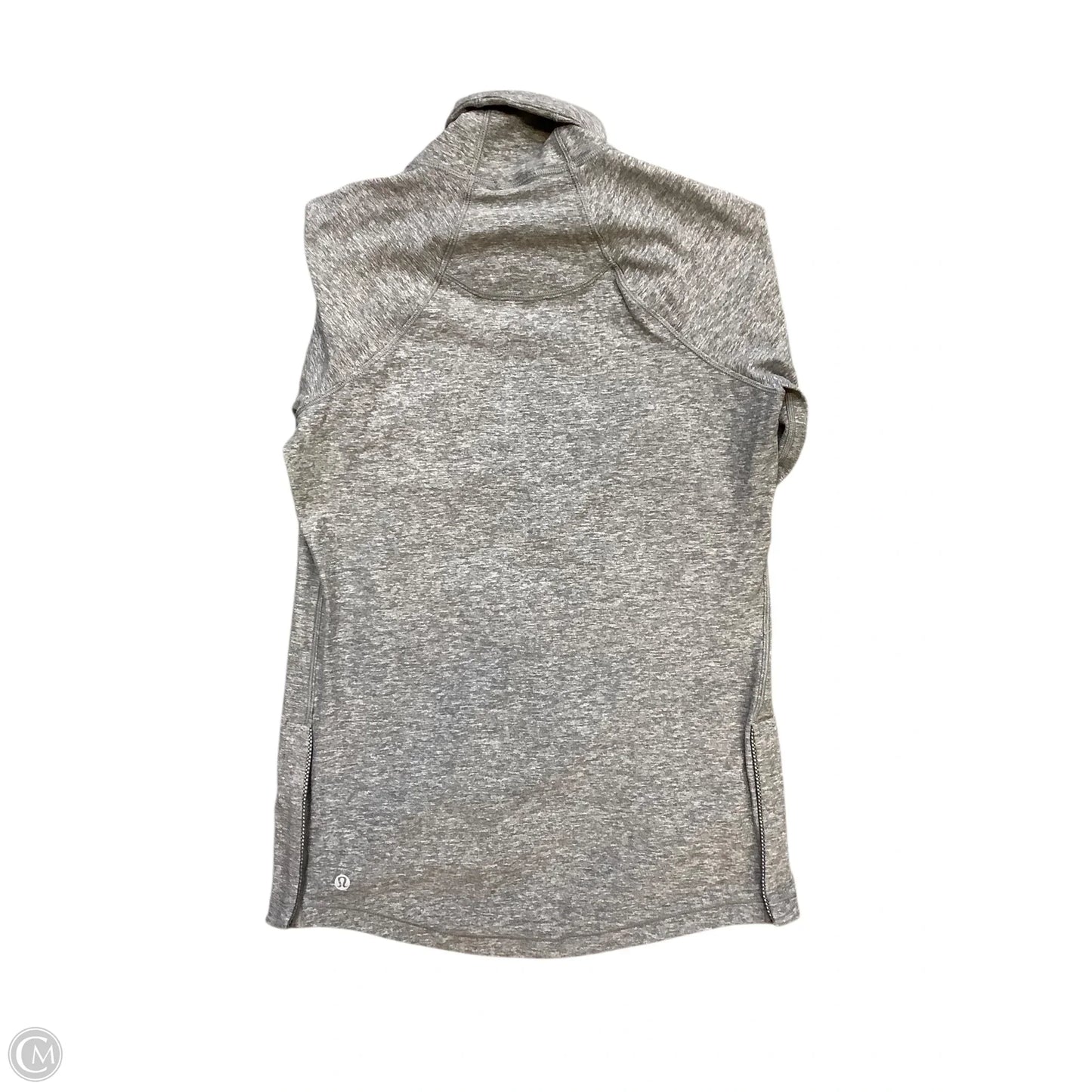 Athletic Top Long Sleeve Crewneck By Lululemon In Grey, Size: 4
