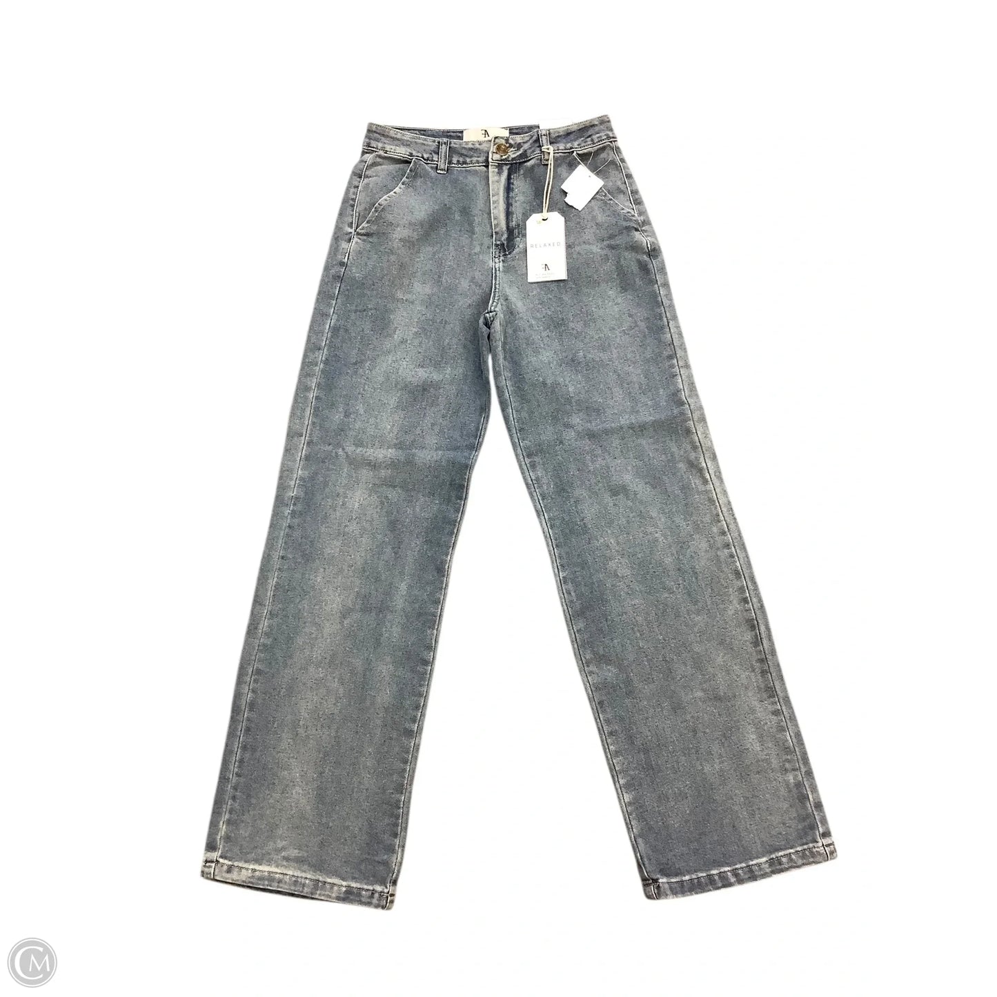 Jeans Wide Leg By Clothes Mentor In Blue Denim, Size: 8/9(29)
