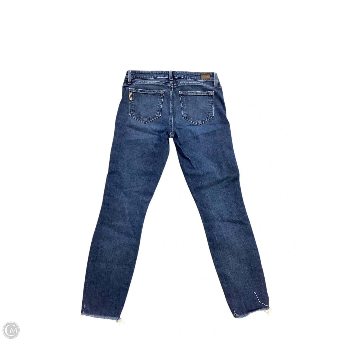 Jeans Cropped By Paige In Blue Denim, Size: 4