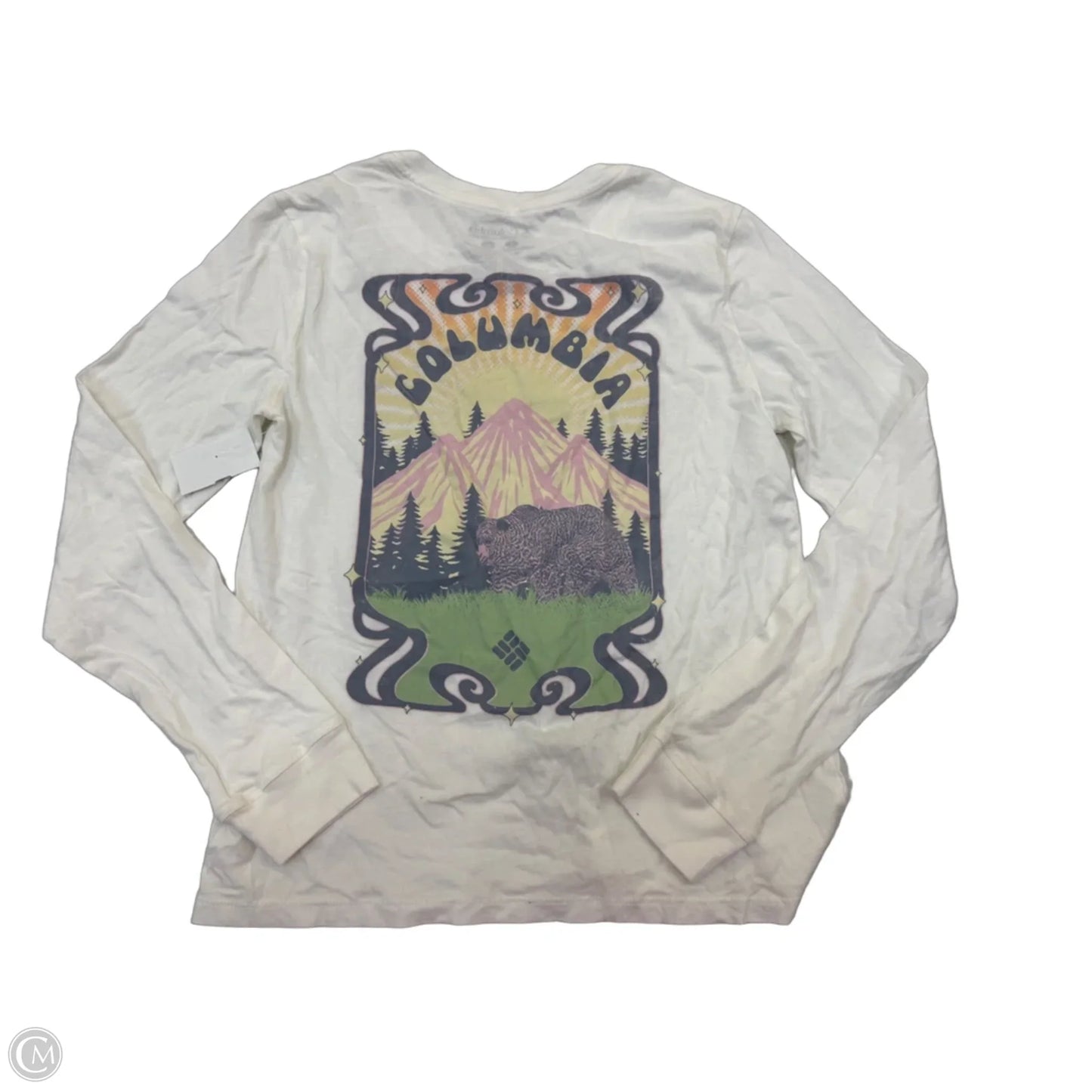 Top Long Sleeve Basic By Columbia In Cream, Size: S