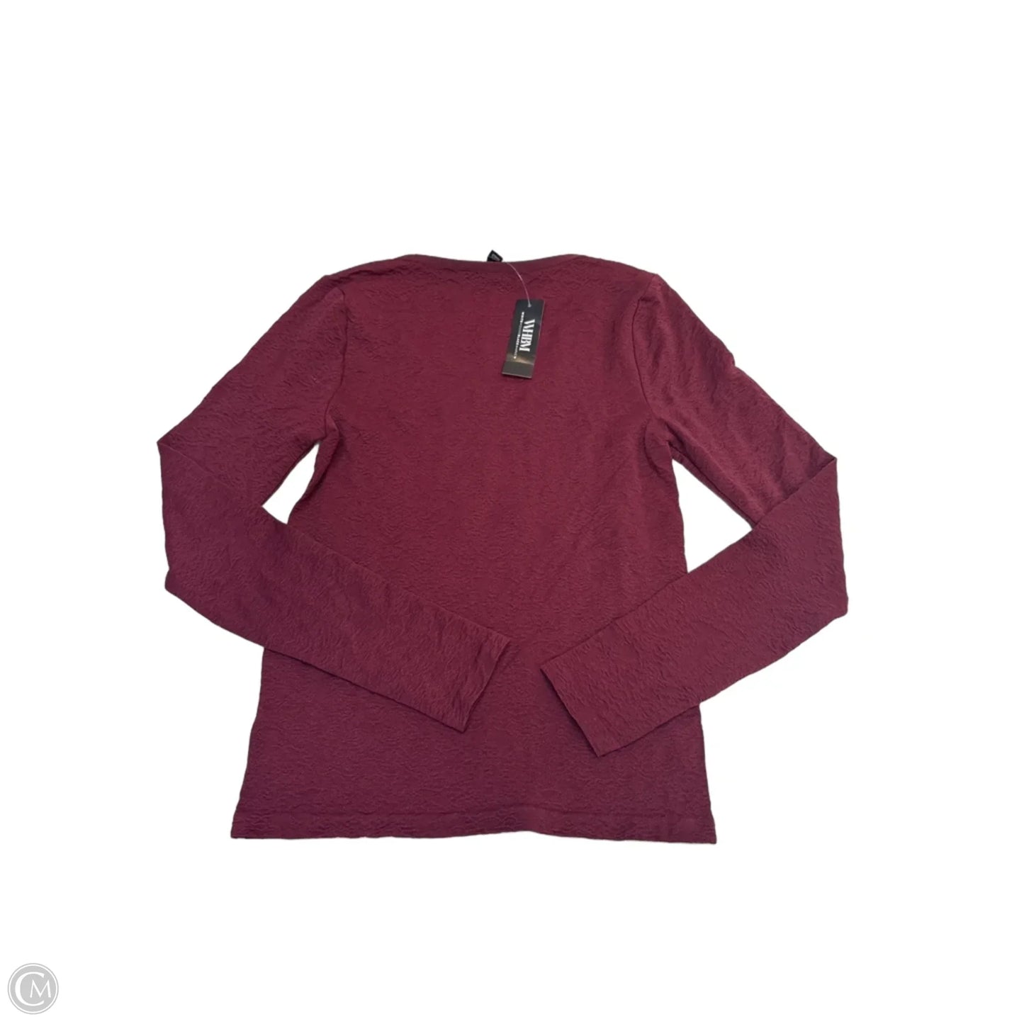 Top Long Sleeve By White House Black Market In Maroon, Size: Xs
