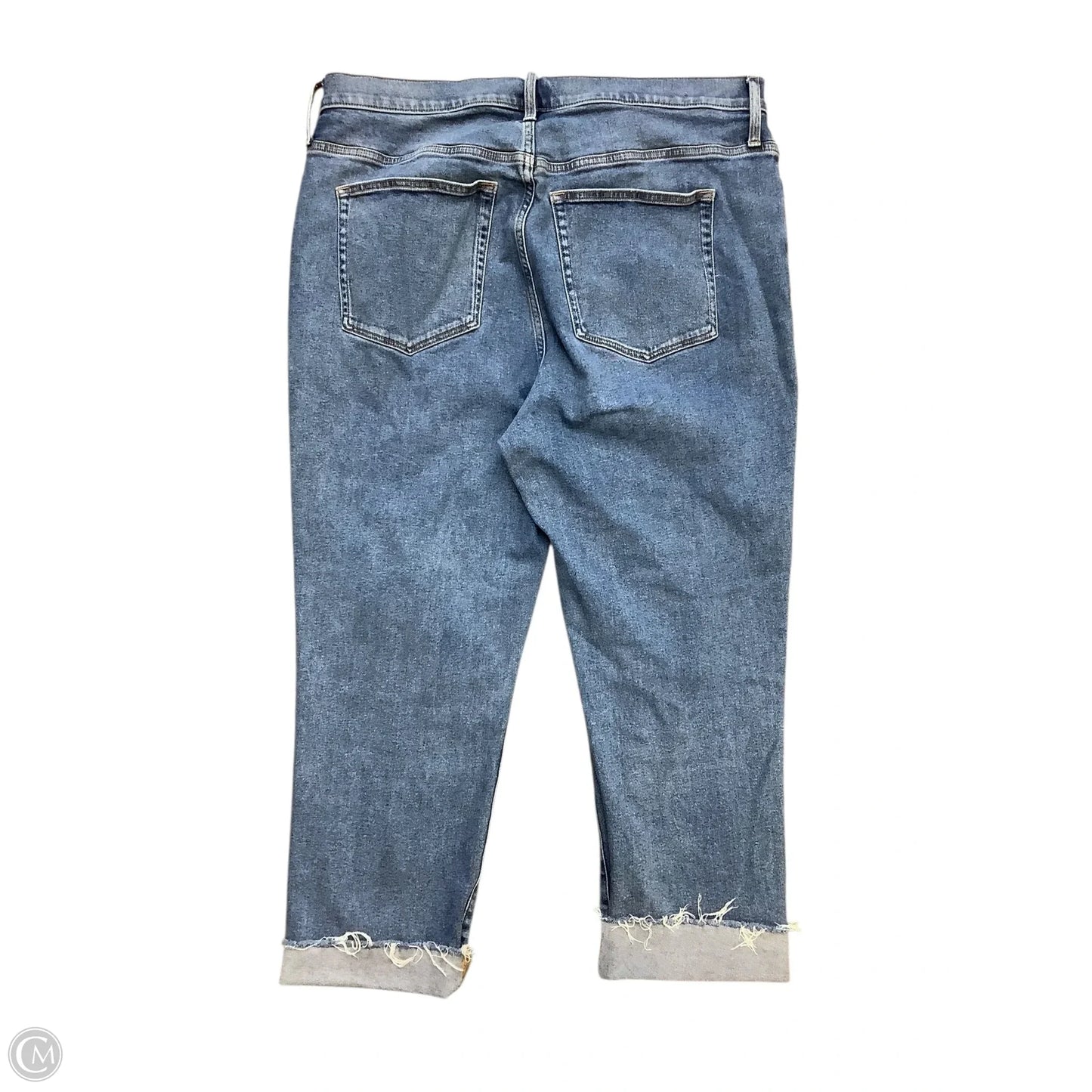 Jeans Cropped By J. Crew In Blue Denim, Size: 18
