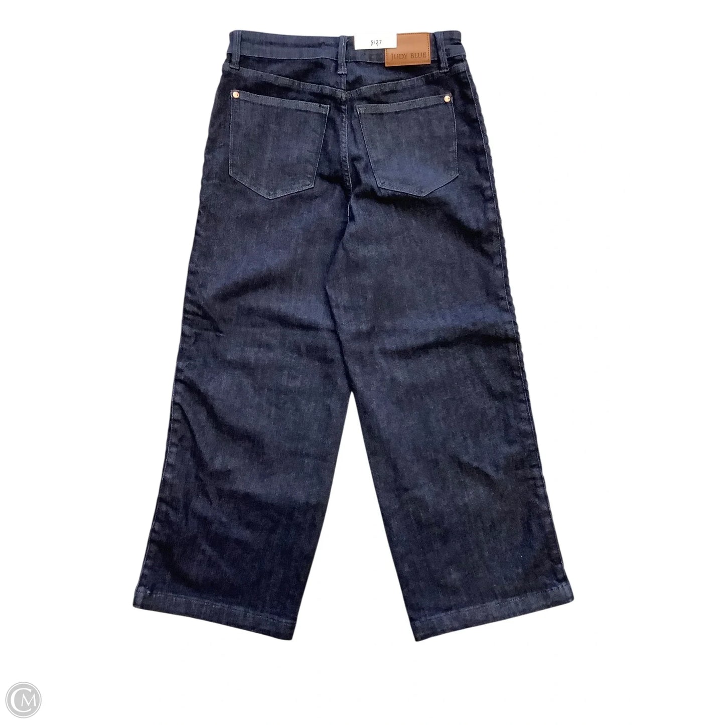 Jeans Wide Leg Cropped By Judy Blue In Blue Denim, Size: 6(5/27)
