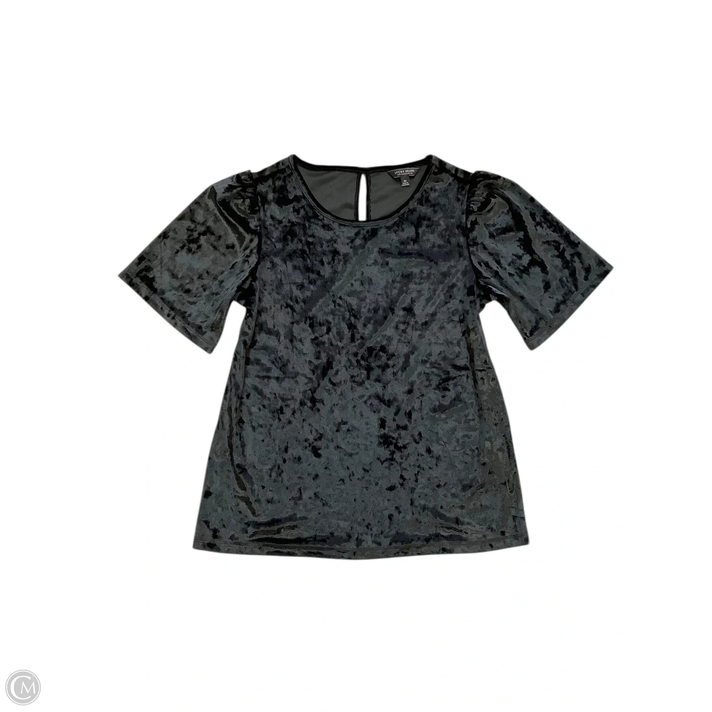 Top Short Sleeve By Lucky Brand In Black, Size: Xs