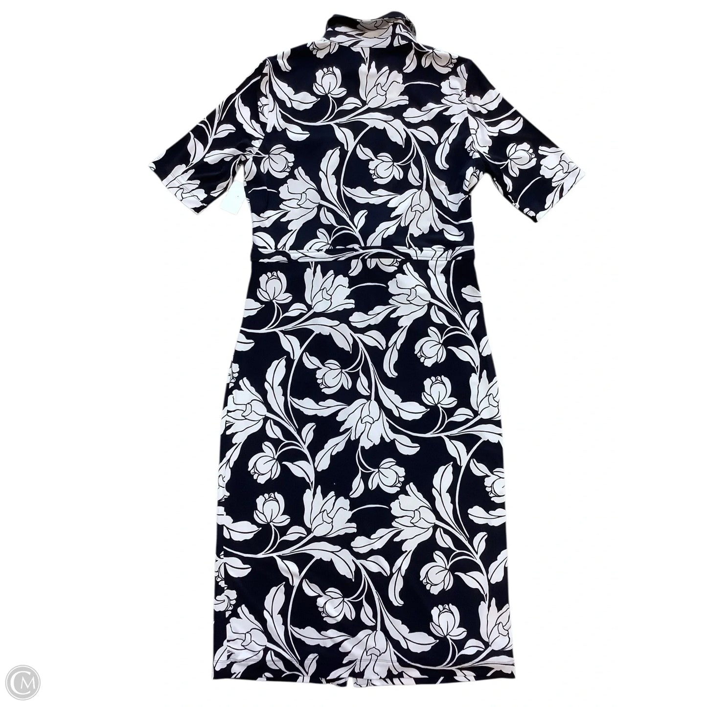 Dress Work By White House Black Market In Blue & White, Size: 12