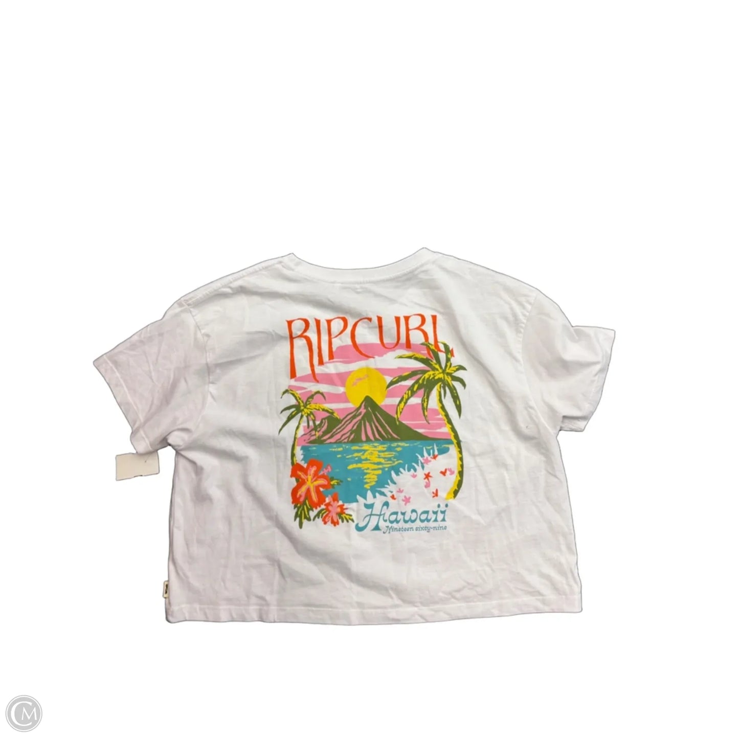 Top Short Sleeve Basic By Rip Curl In White, Size: M