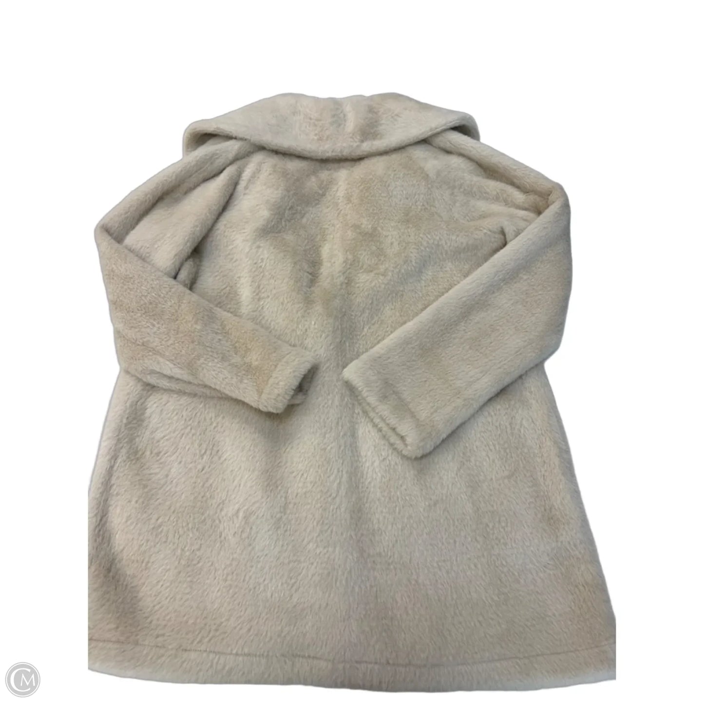 Jacket Faux Fur & Sherpa By Anthropologie In Cream, Size: Xs
