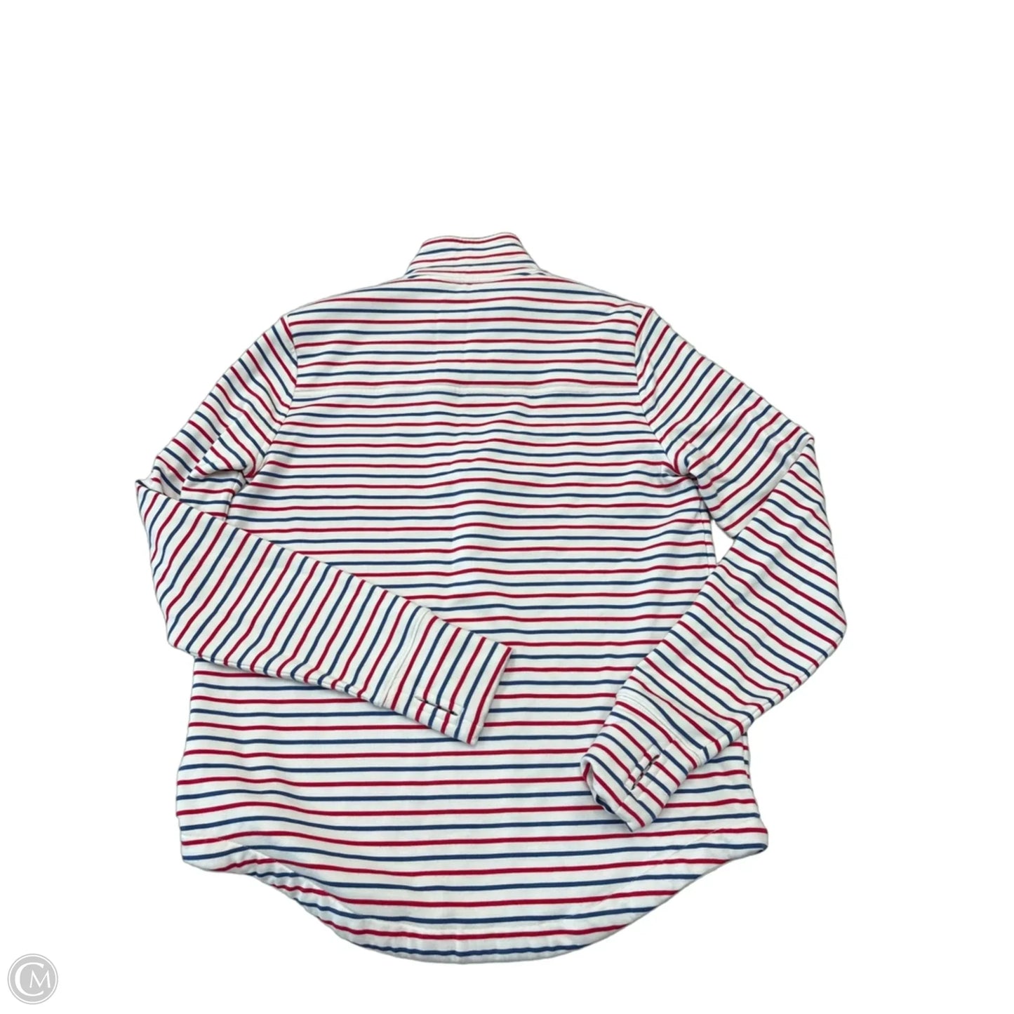 Sweatshirt Collar By Vineyard Vines In Blue & Red & White, Size: S