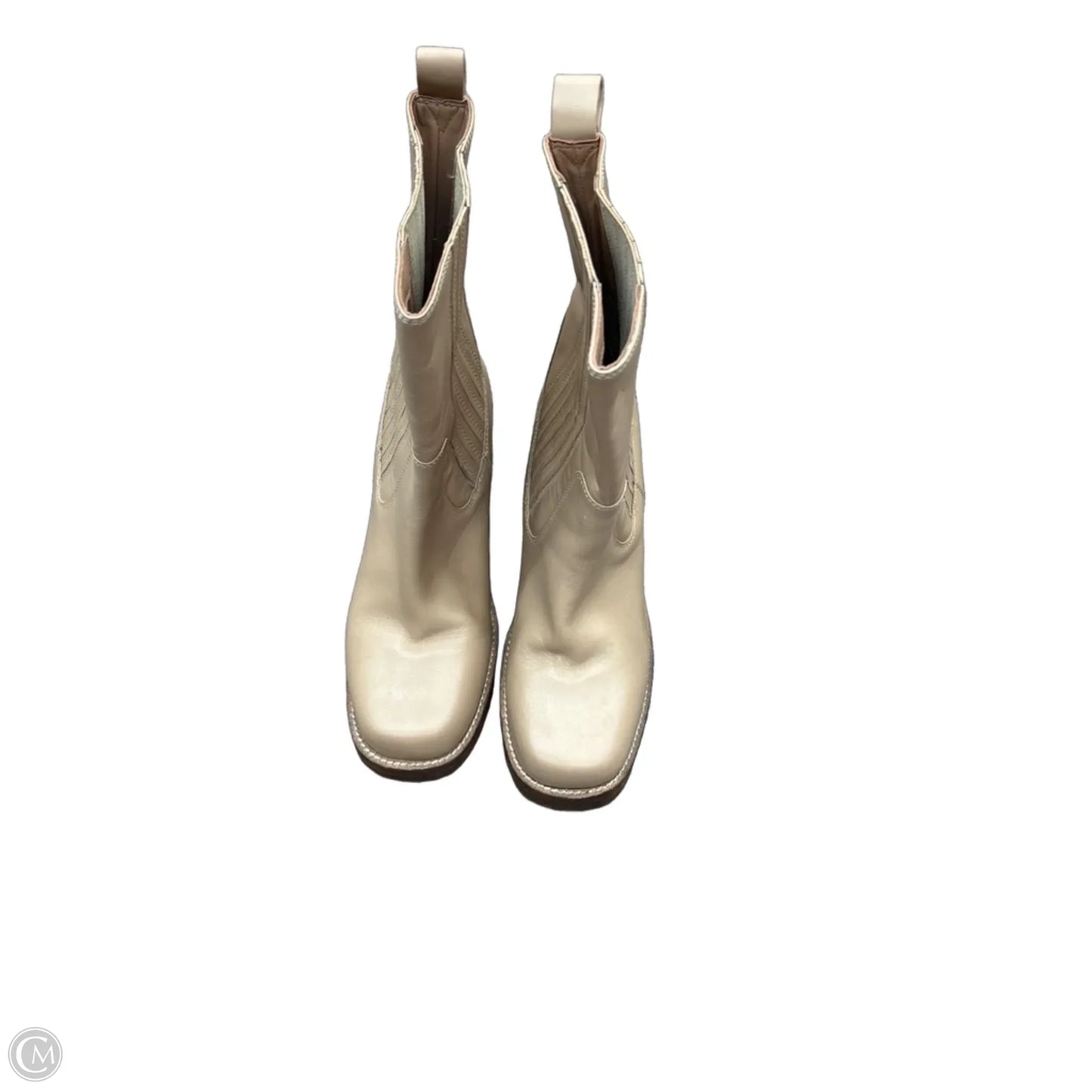 Boots Ankle Heels By Seychelles In Beige, Size: 8.5