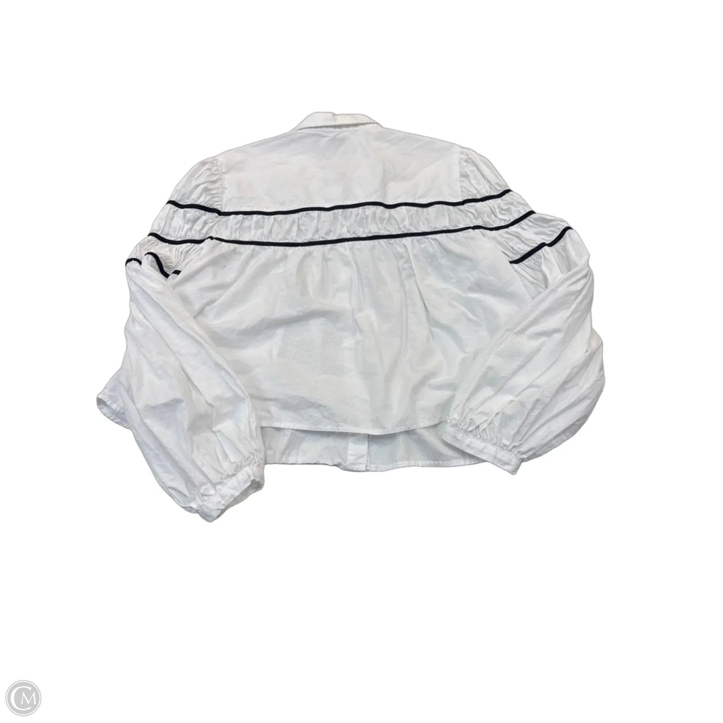 Top Long Sleeve By Maeve In White, Size: L