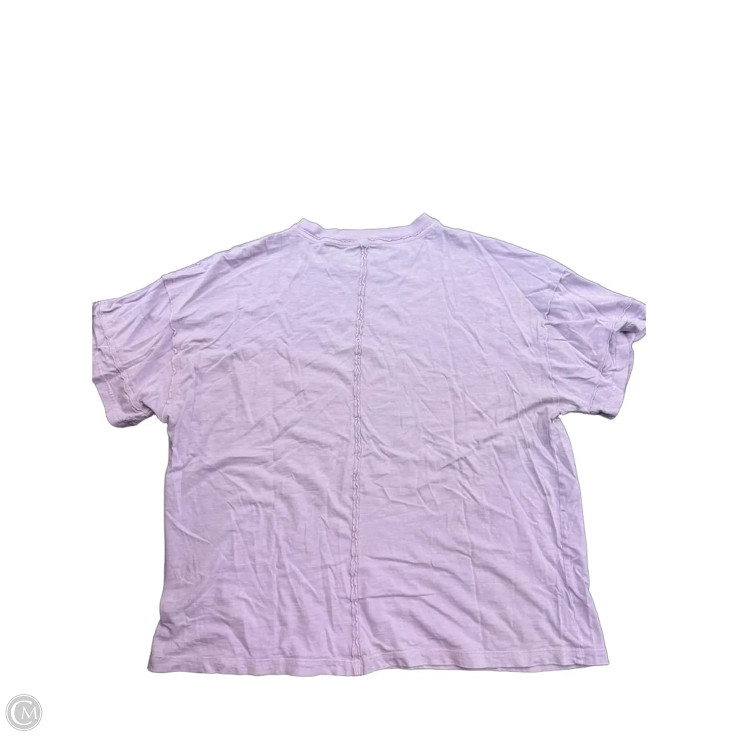 Top Short Sleeve By Aerie In Purple, Size: L