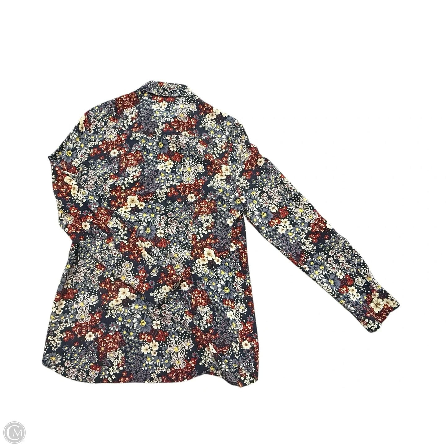 Top Long Sleeve By Adriano Goldschmied In Floral Print, Size: L