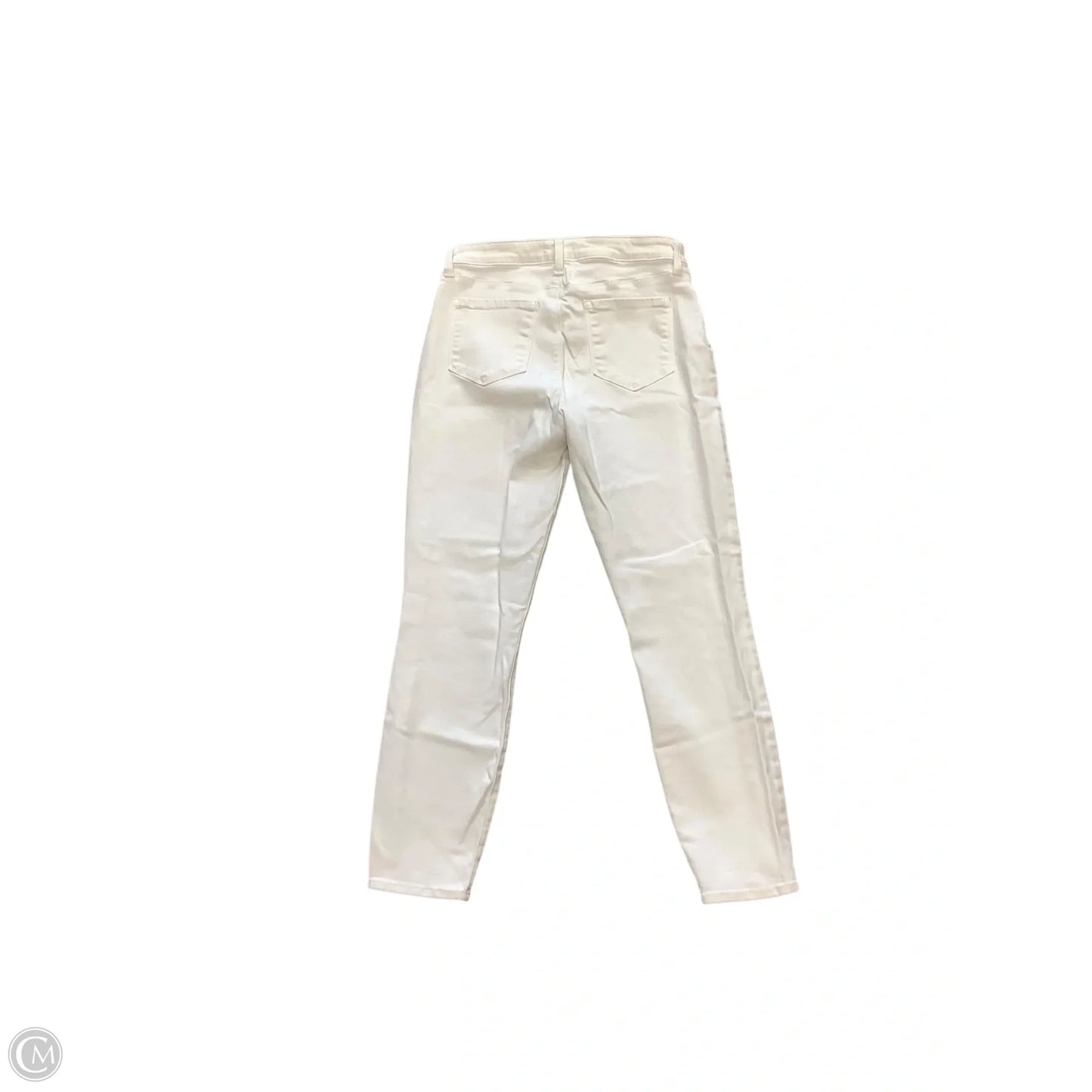 Jeans Straight By L Agence In White, Size: 8