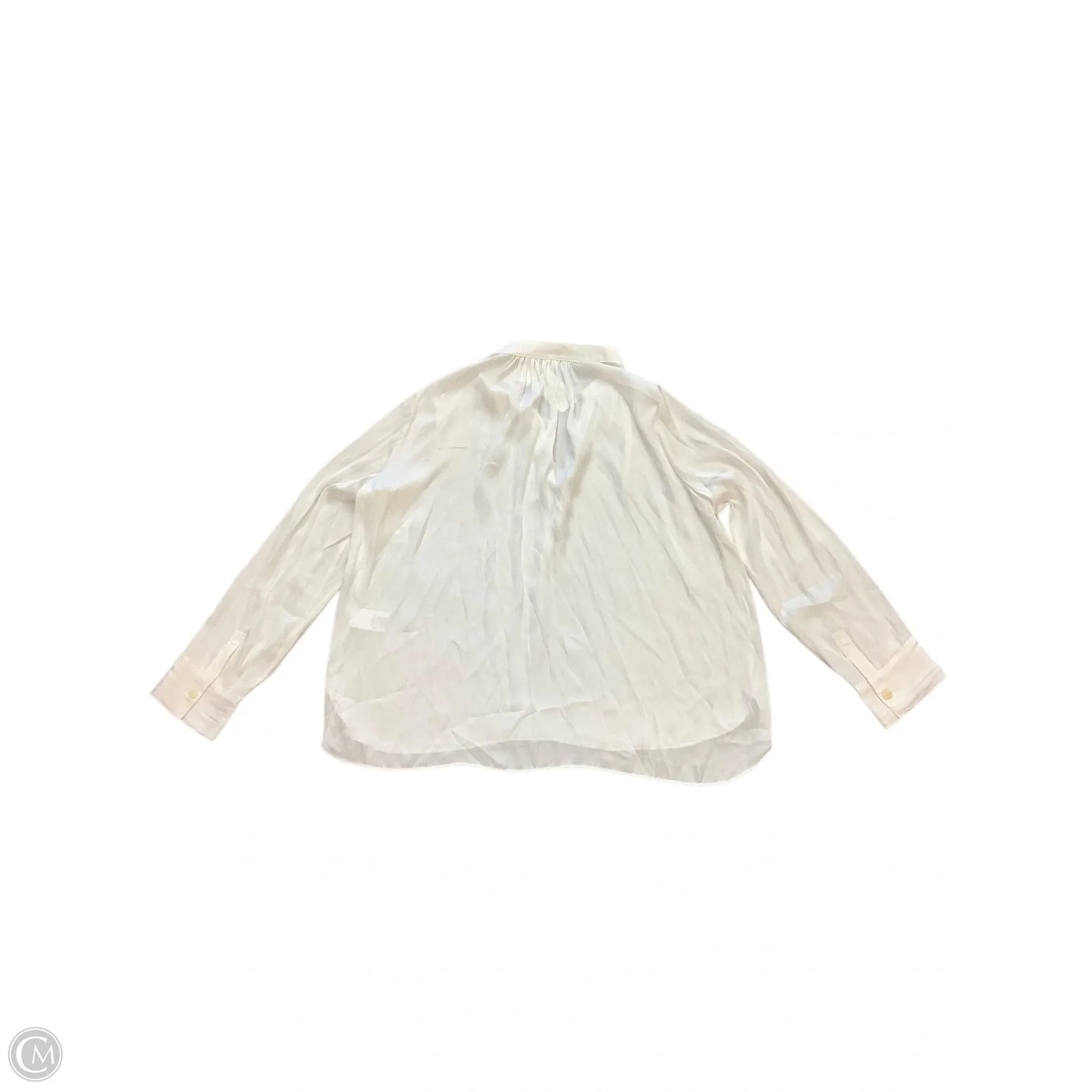 Blouse Long Sleeve By Zadig And Voltaire In White, Size: M