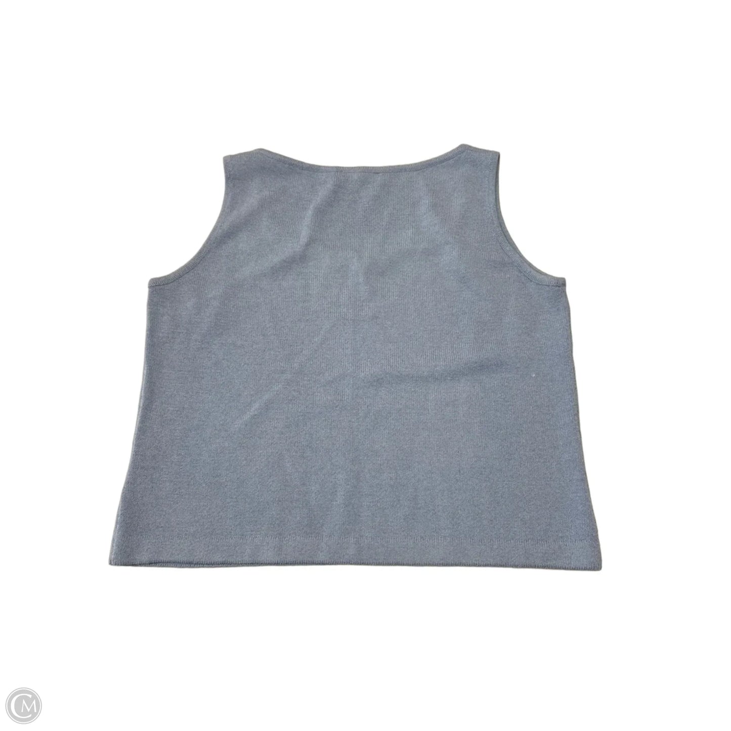 Top Sleeveless By St. John In Blue, Size: L