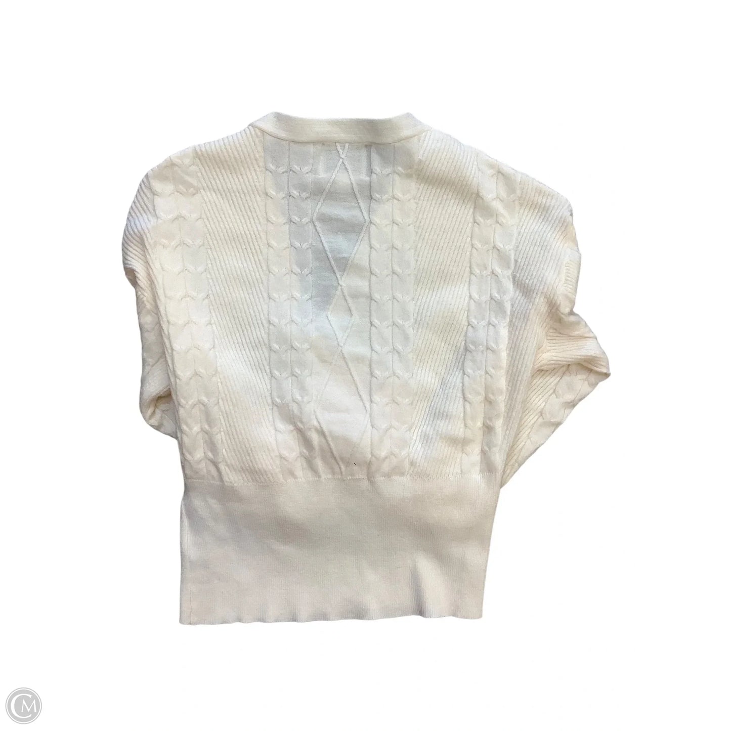 Top Long Sleeve By Pink Rose In Cream, Size: S