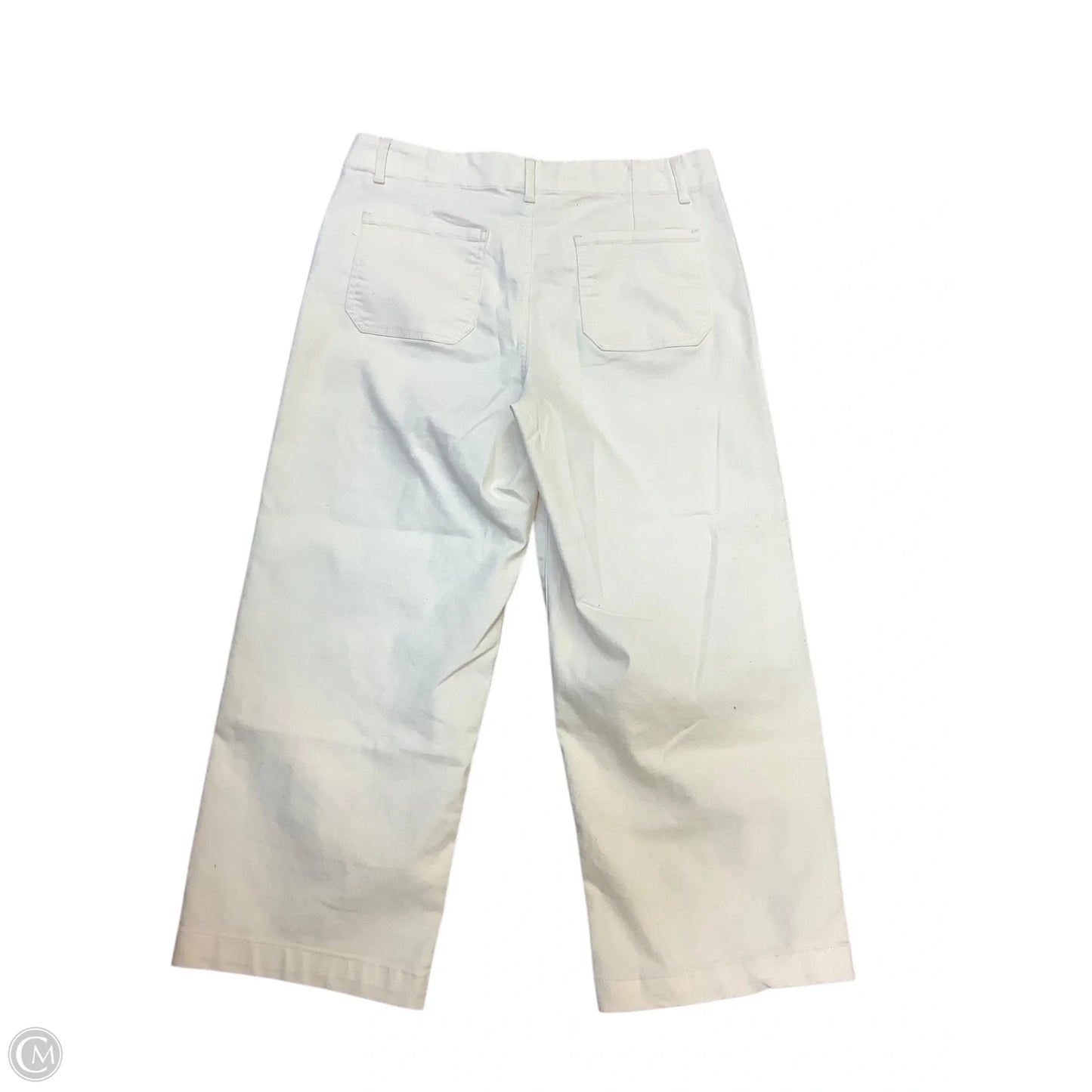 Jeans Cropped By D Jeans In Cream, Size: 14