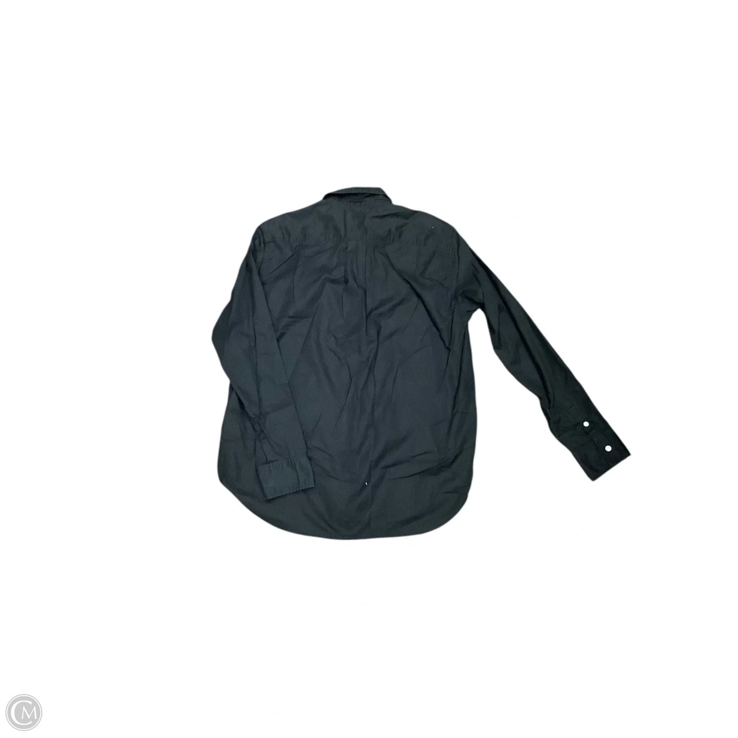 Blouse Long Sleeve By Everlane In Black, Size: 4