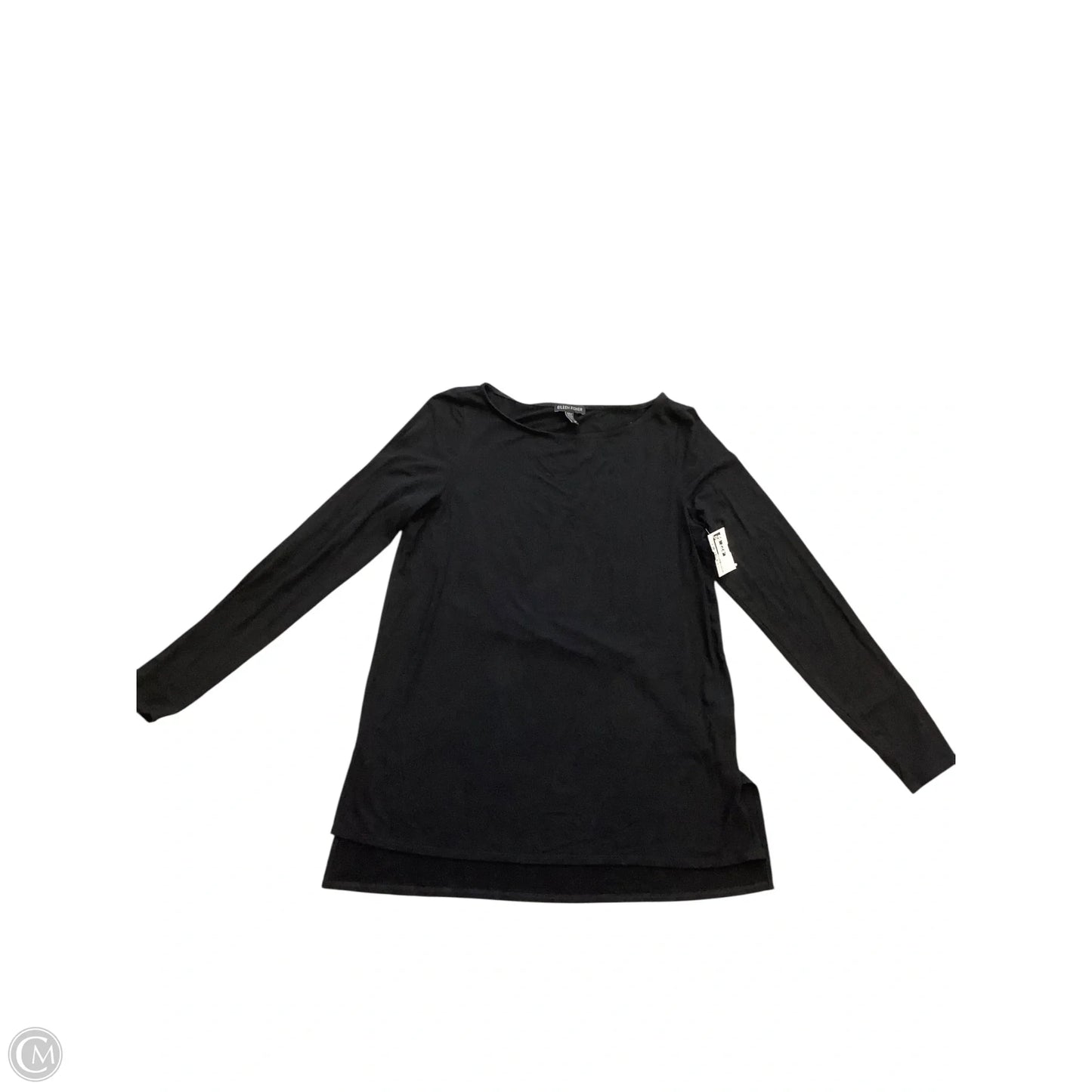 Top Long Sleeve By Eileen Fisher In Black, Size: S