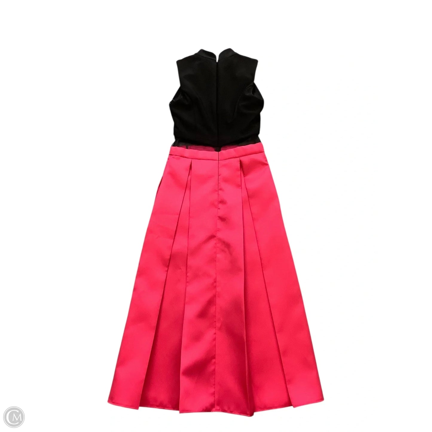 Dress Party Midi By Betsy And Adam In Black & Pink, Size: 0