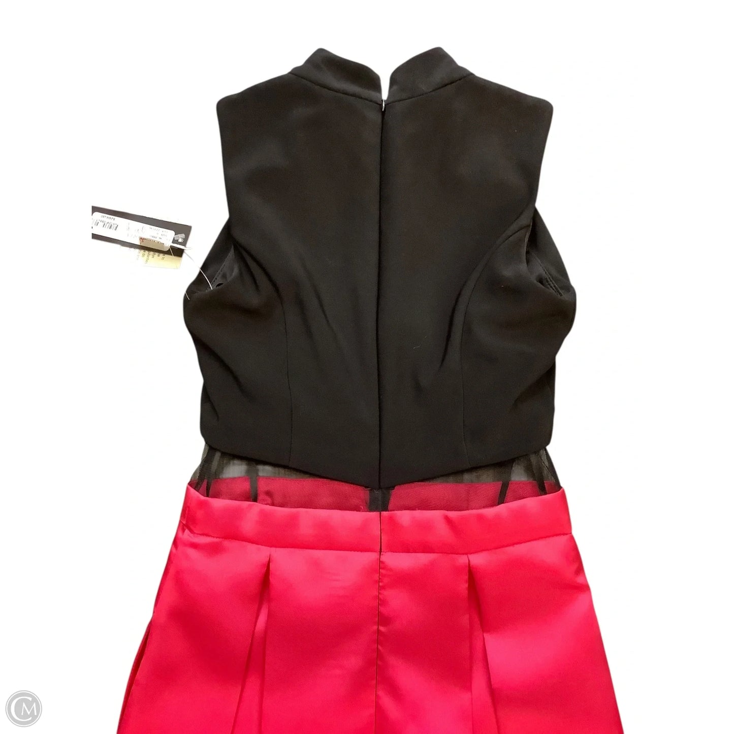Dress Party Midi By Betsy And Adam In Black & Pink, Size: 0