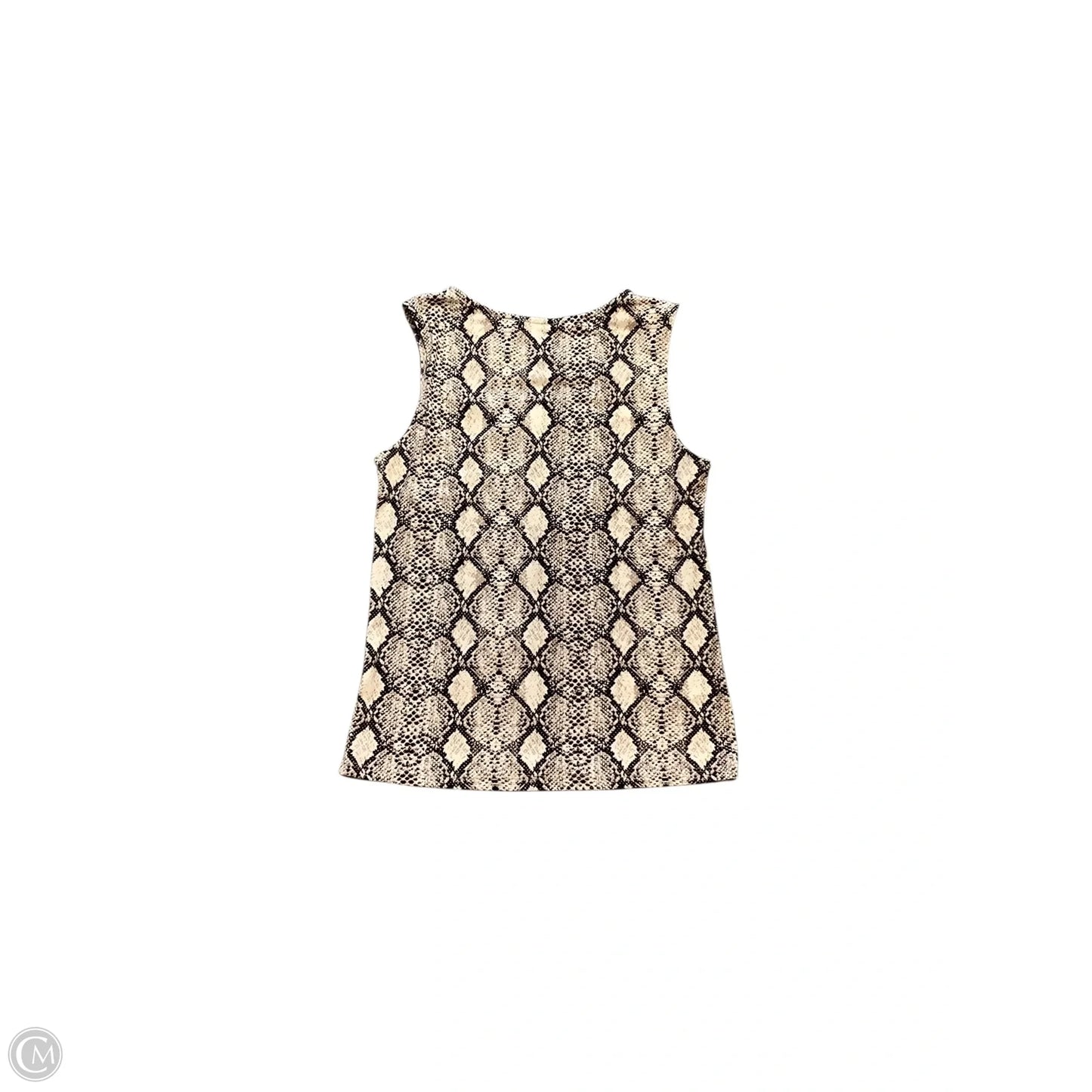 Top Sleeveless Basic By Clothes Mentor In Snakeskin Print, Size: L