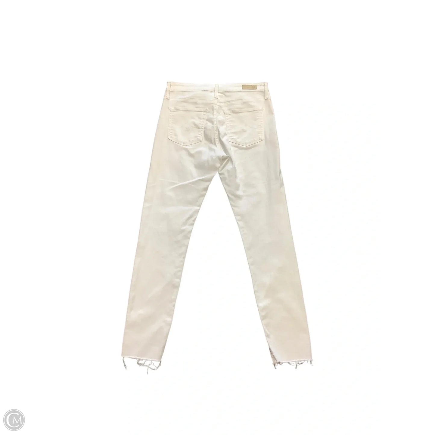 Jeans Skinny By Ag Jeans In White, Size: 8