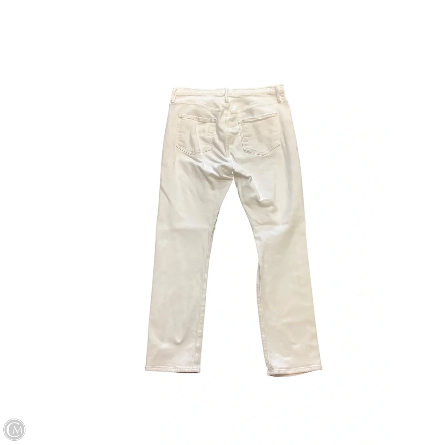 Jeans Straight By Frame In White, Size: 8