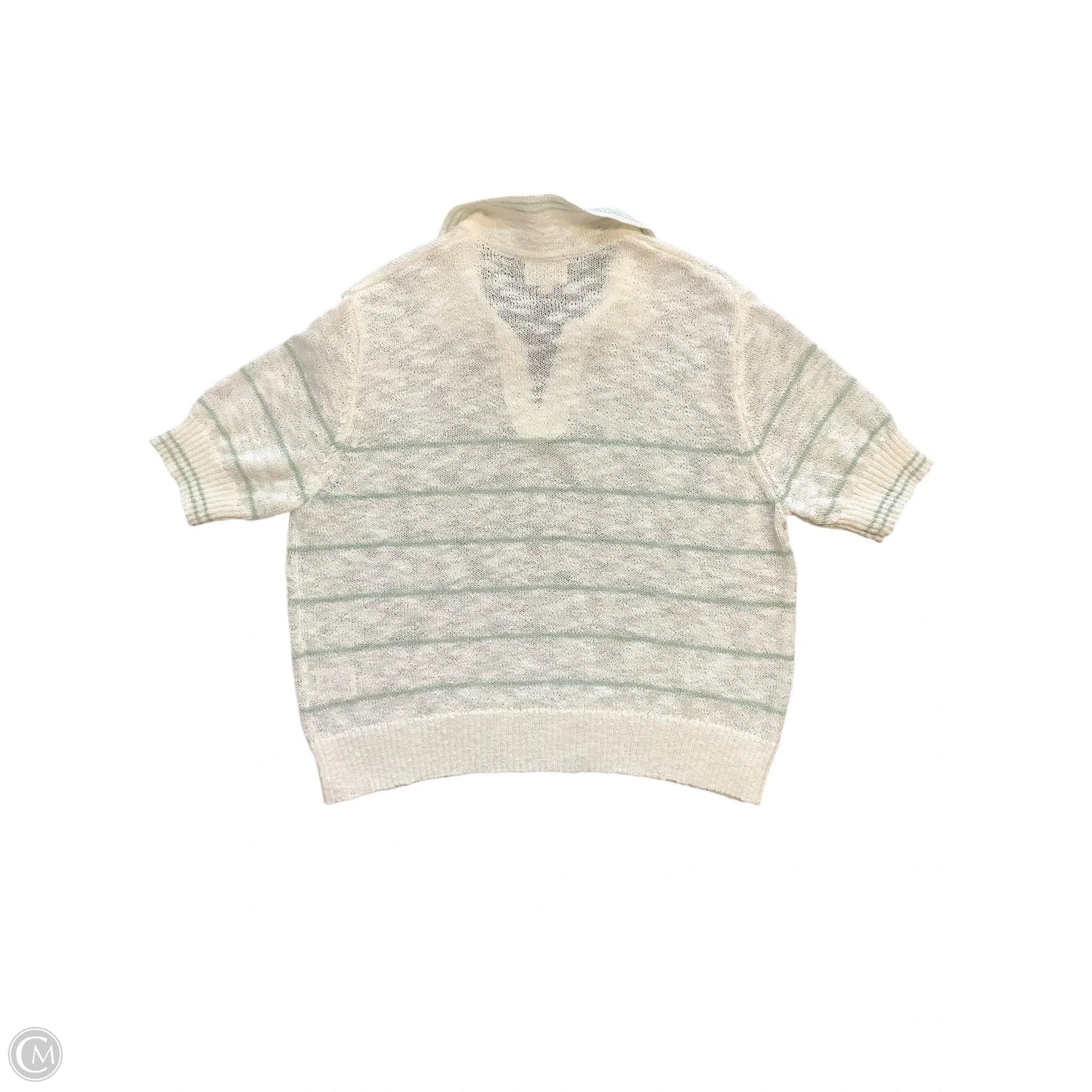 Sweater Short Sleeve By Thread And Supply In White, Size: L
