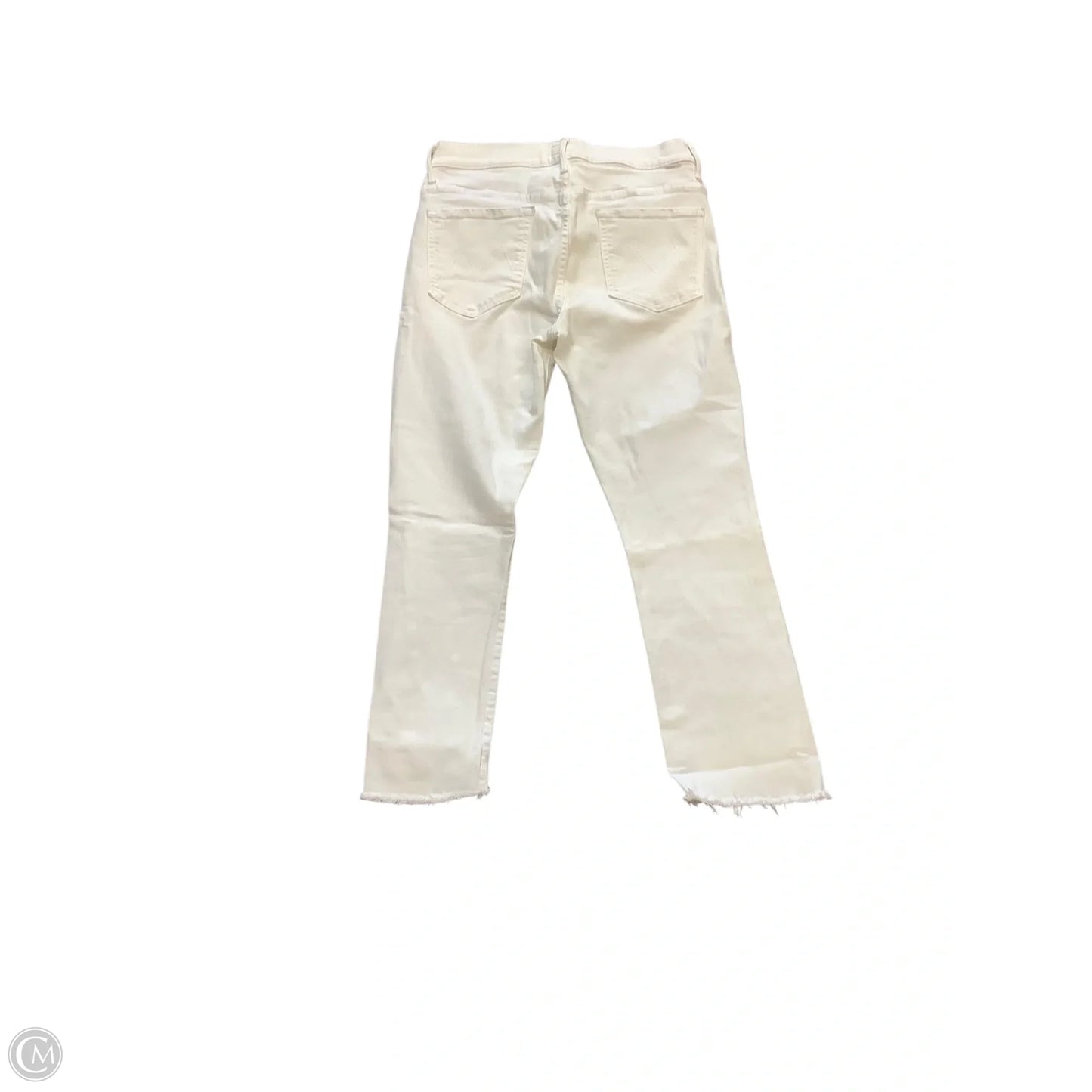 Jeans Straight By Mother In White, Size: 10