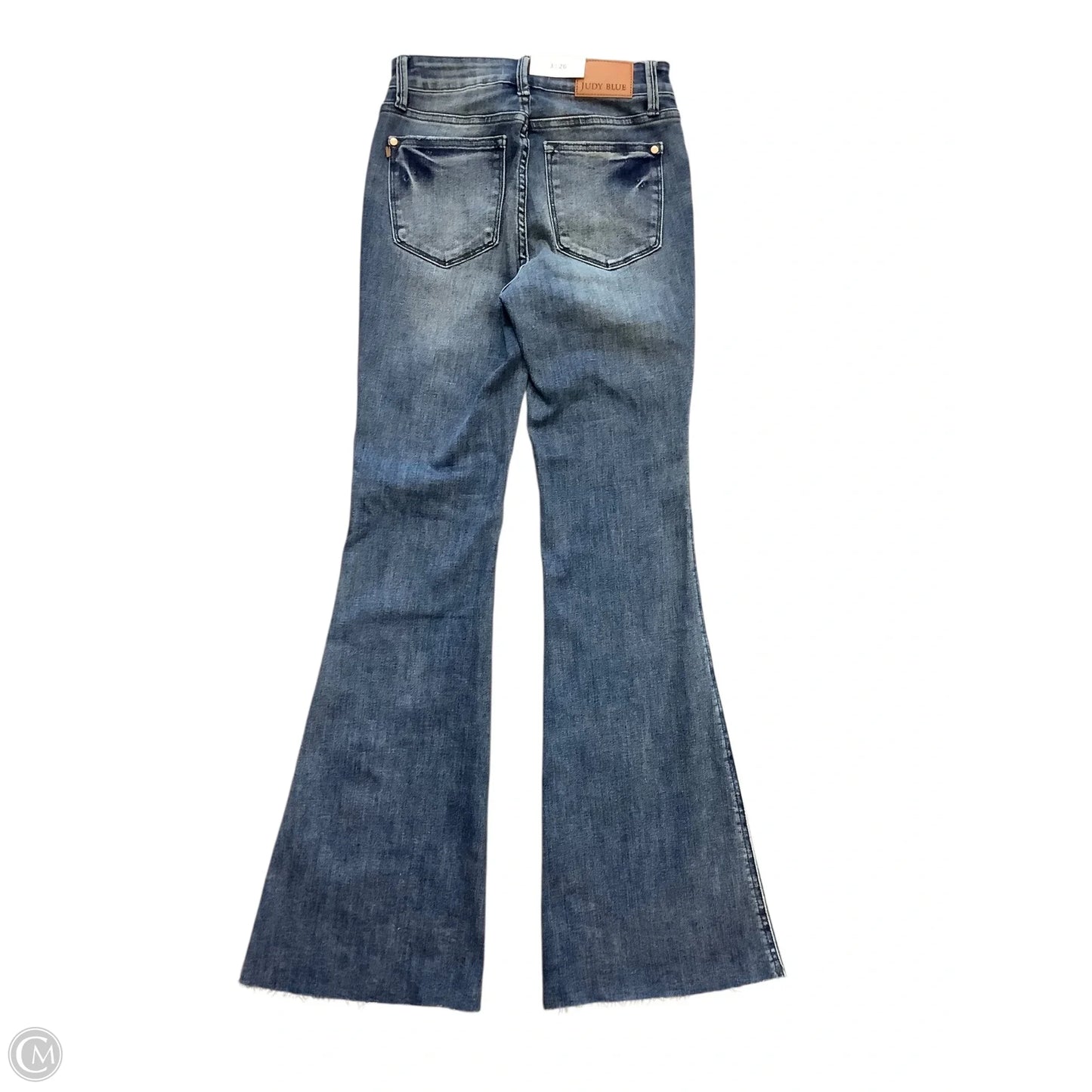 Jeans Flared By Judy Blue In Blue Denim, Size: 3/4(26)