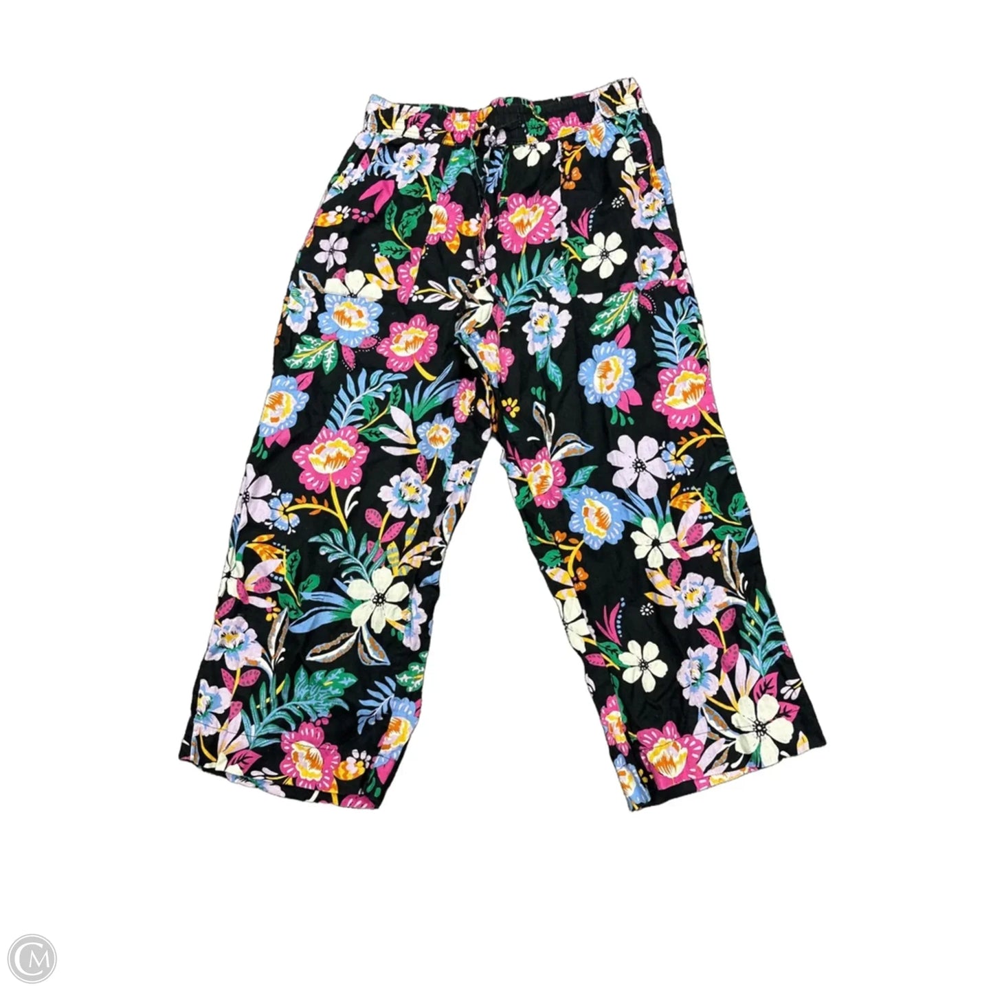 Pants Linen By C And C In Black, Size: L