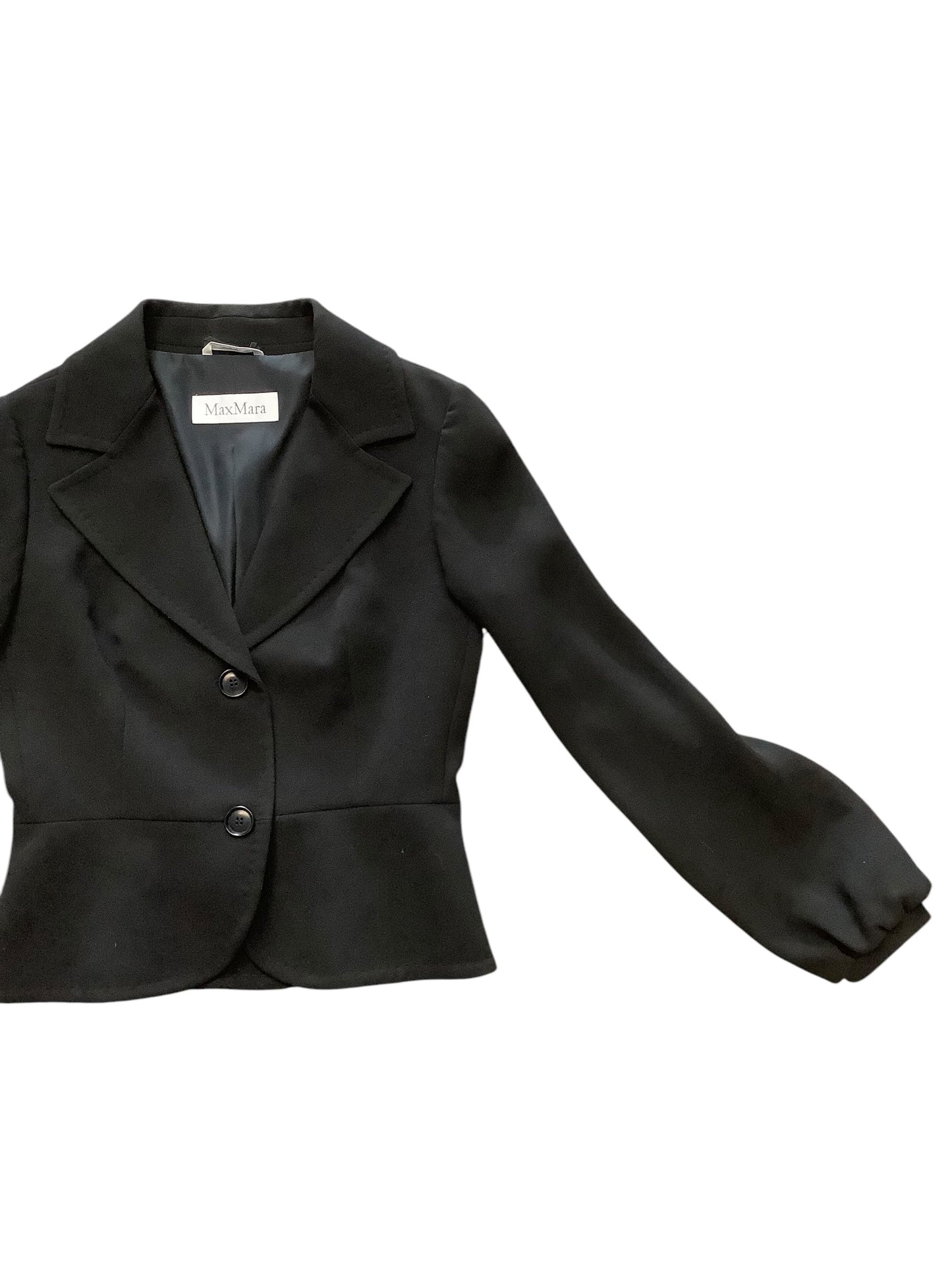 Blazer Designer By Max Mara In Black, Size: 8