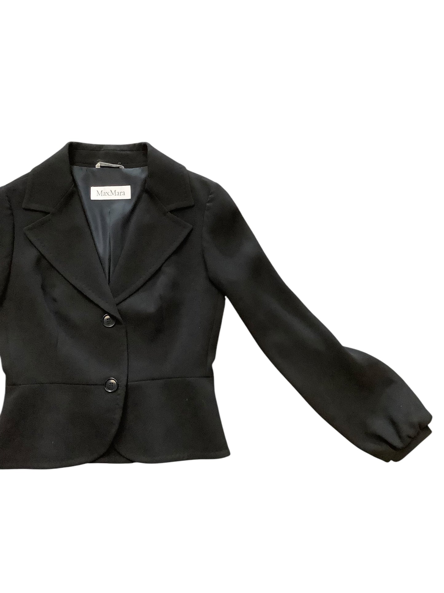 Blazer Designer By Max Mara In Black, Size: 8