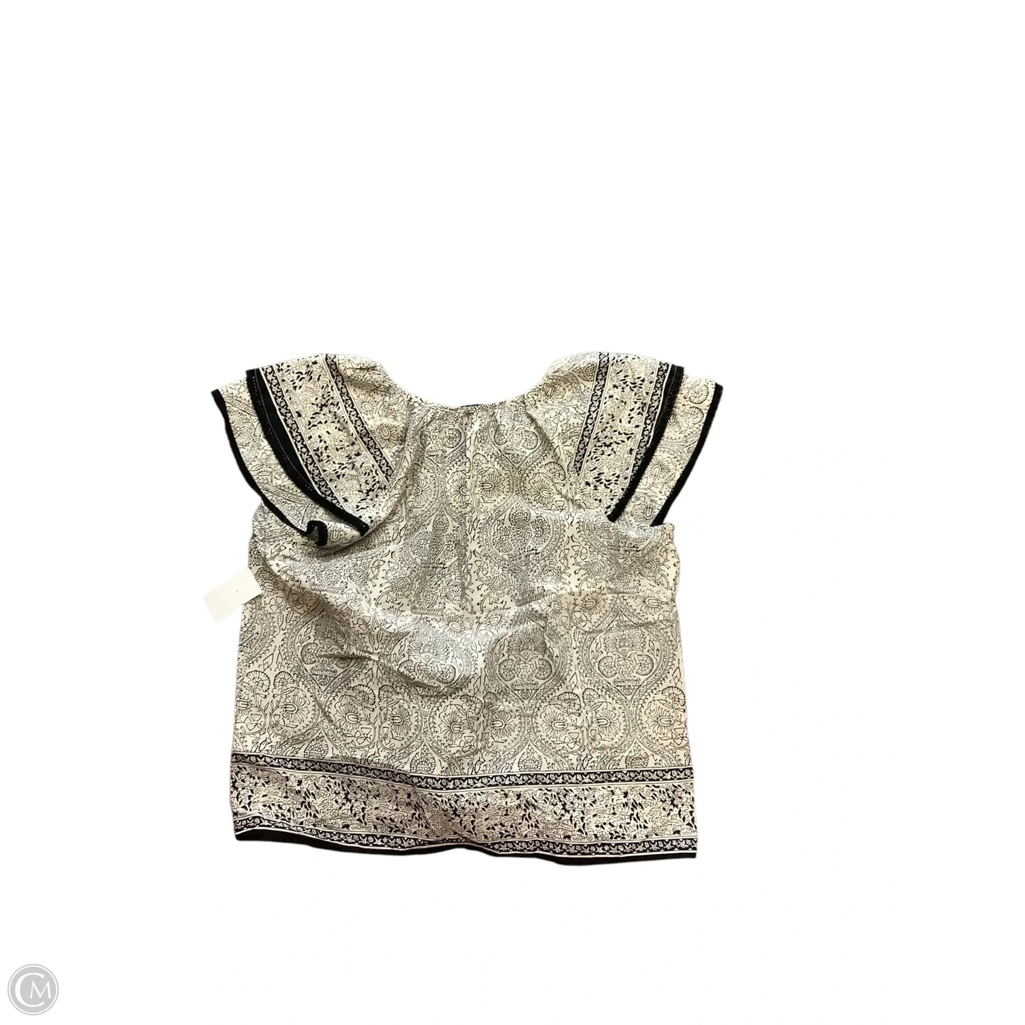 Blouse Sleeveless By Tribal In Cream, Size: M
