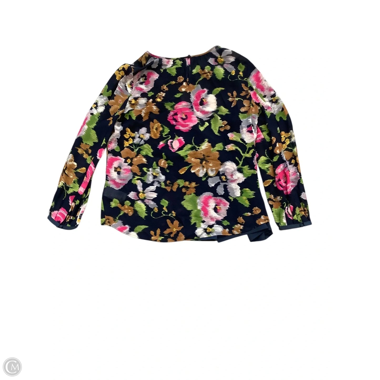 Blouse Long Sleeve By Brooks Brothers In Navy, Size: 8