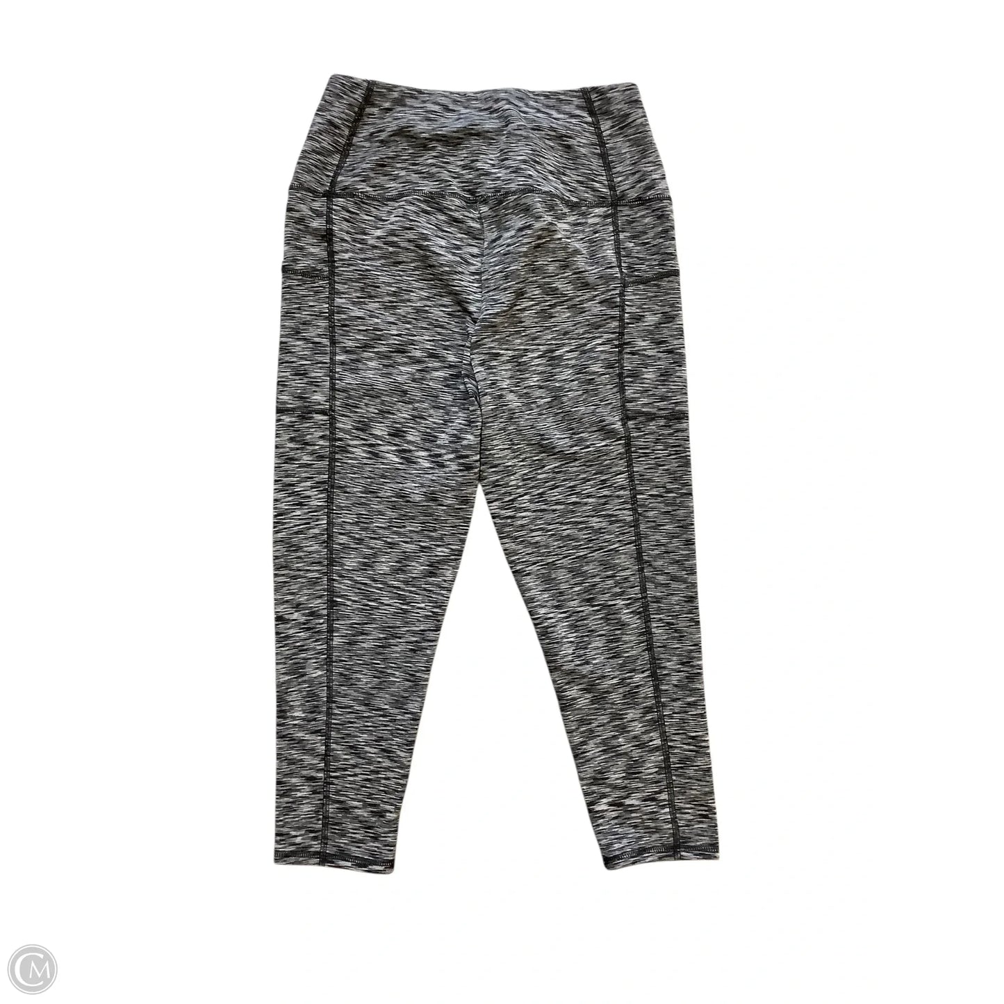 Athletic Leggings By Chicos In Grey, Size: M