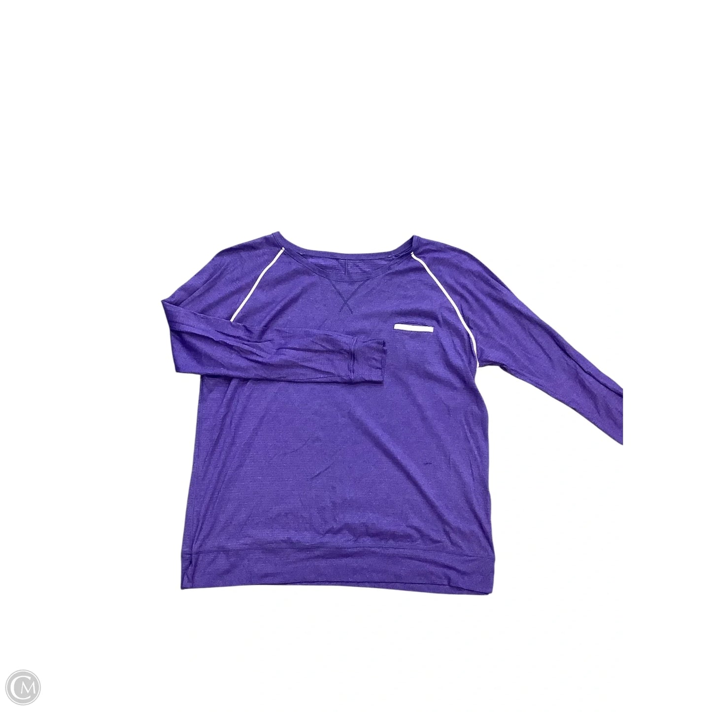 Athletic Top Long Sleeve Crewneck By Lululemon In Purple, Size: M