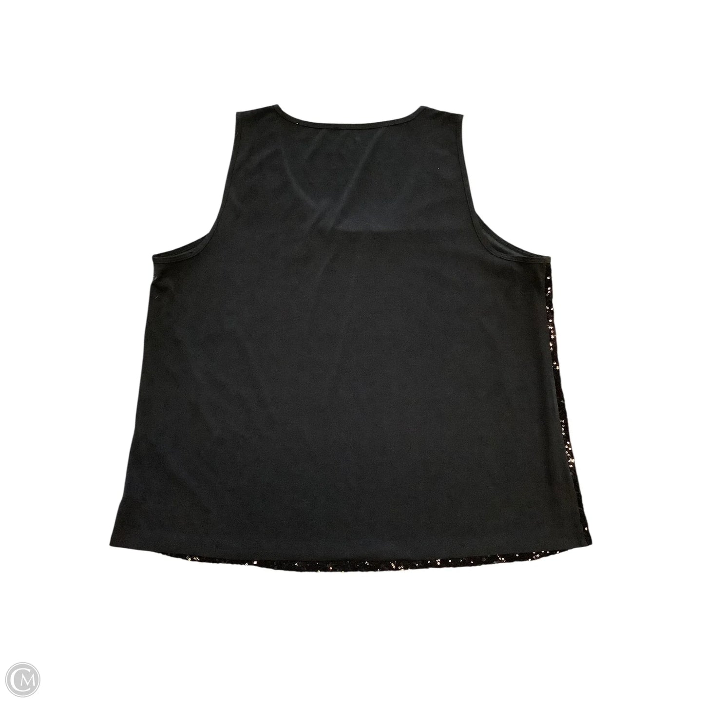 Top Sleeveless Basic By Lane Bryant In Black Sequin, Size: 3x