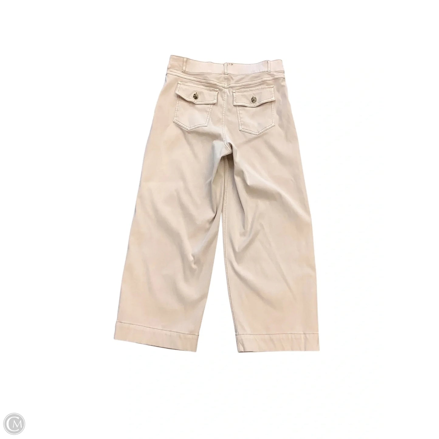 Jeans Wide Leg By Spanx In Tan, Size: Xl