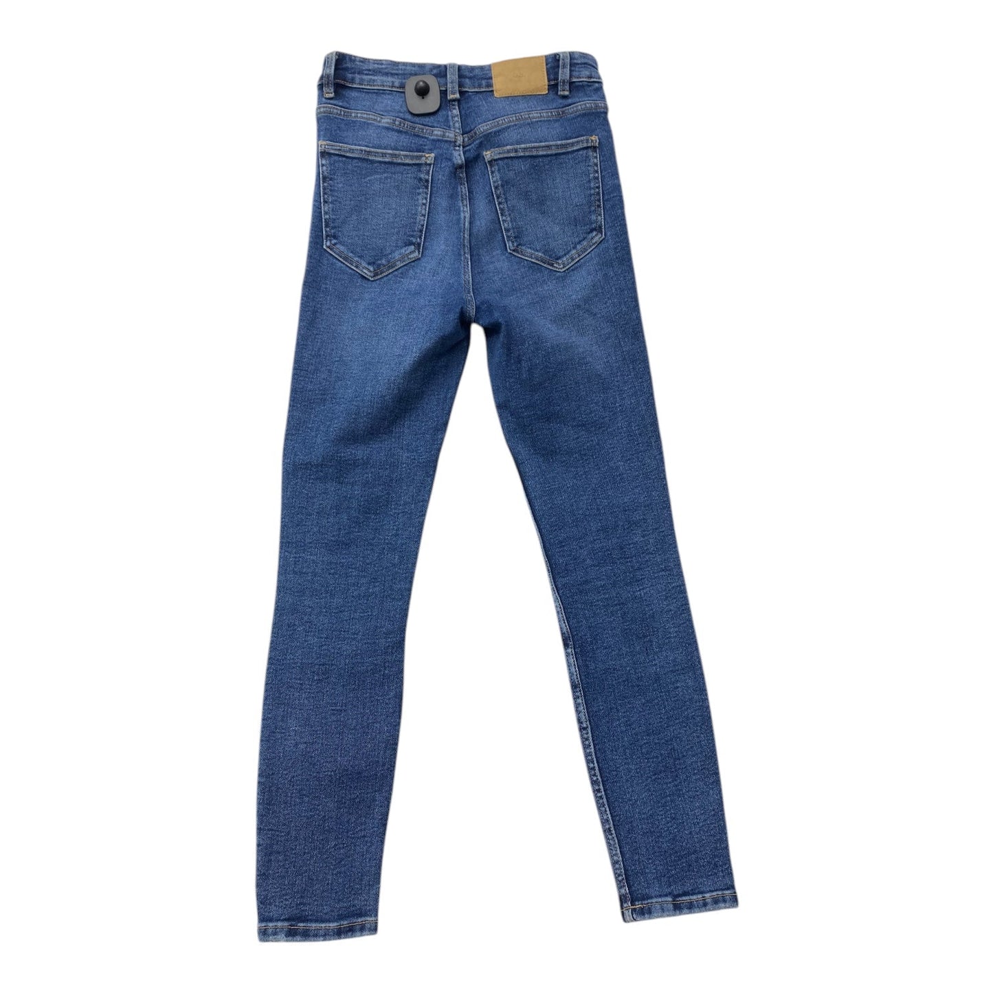 Jeans Skinny By Zara In Blue Denim, Size:6
