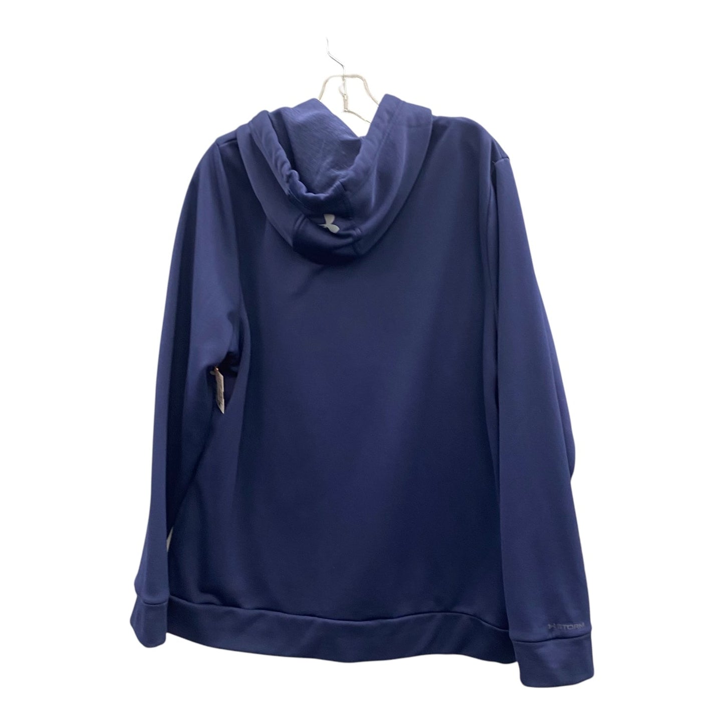 Athletic Top Ls Hoodie By Under Armour In Blue, Size:L