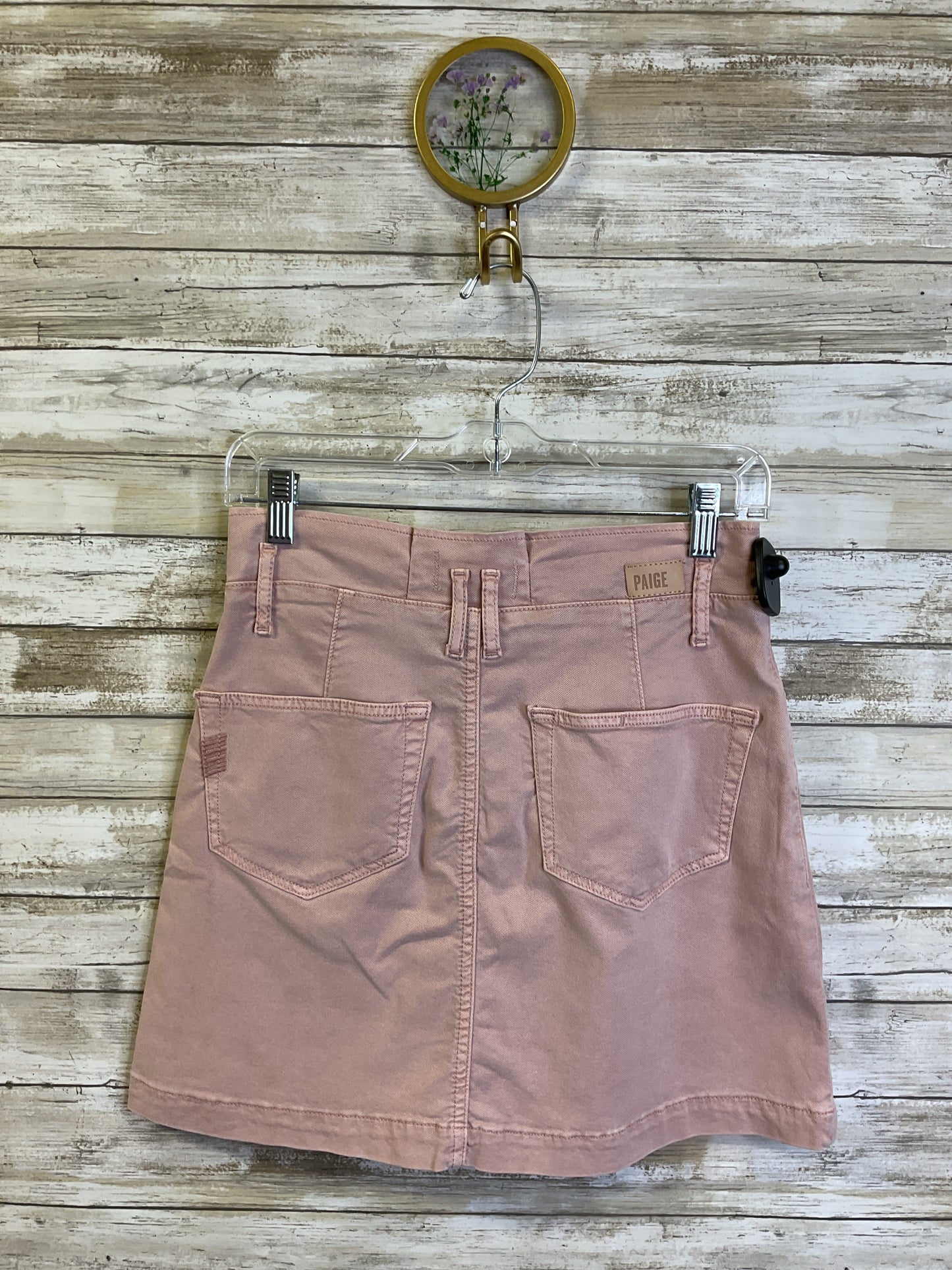 Skirt Mini & Short By Paige In Pink Denim, Size:0
