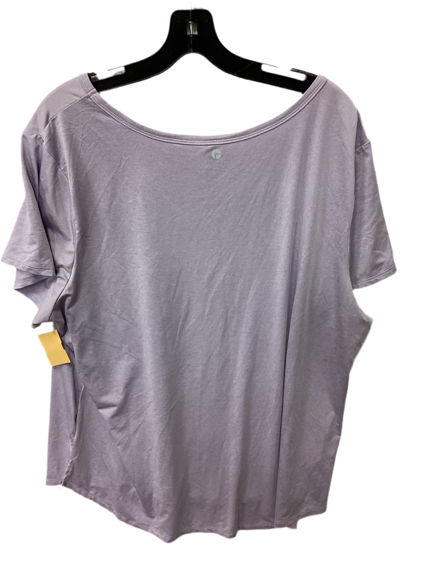 Athletic Top Ss By 90 Degrees By Reflex In Purple, Size:2X