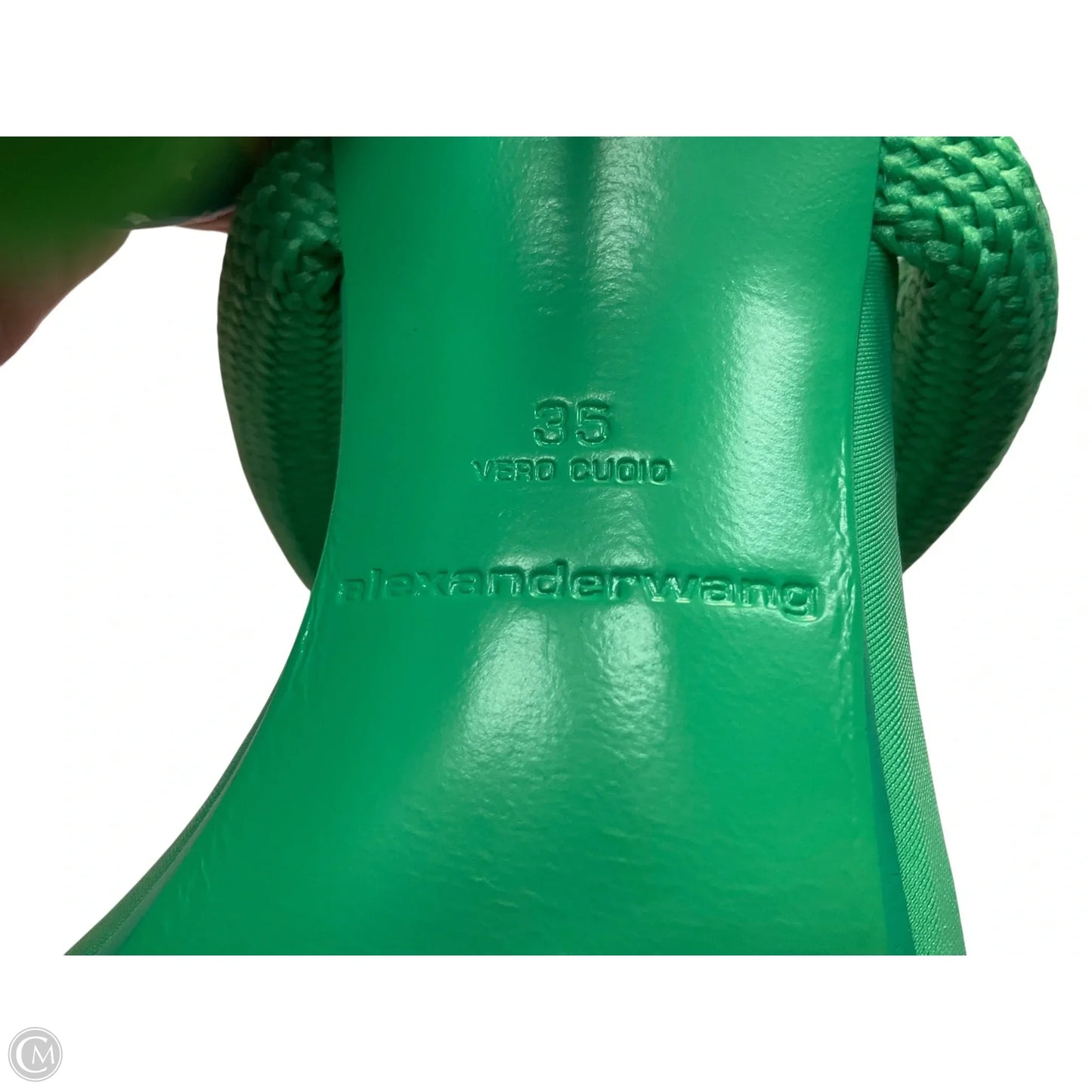 Sandals Luxury Designer By Alexander Wang In Green, Size: 5