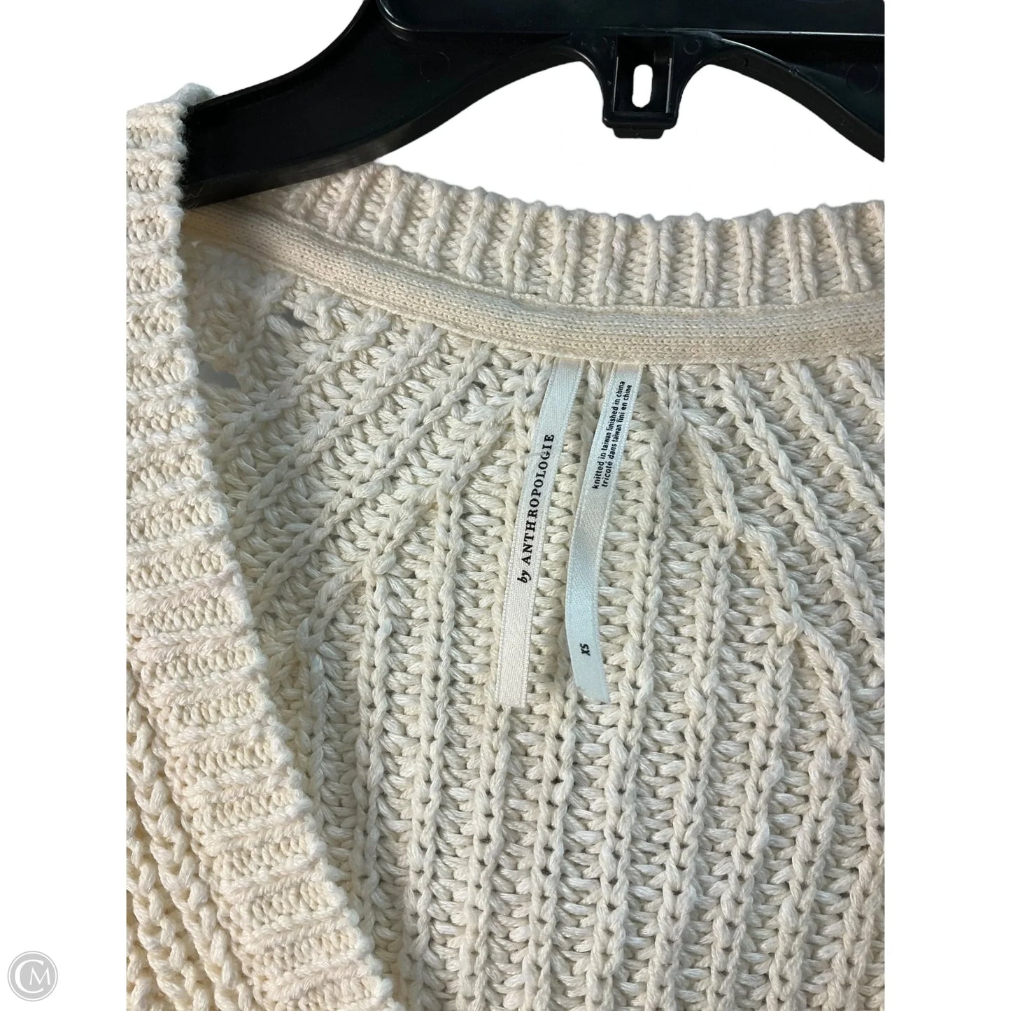 Sweater By Anthropologie In Cream, Size: Xs