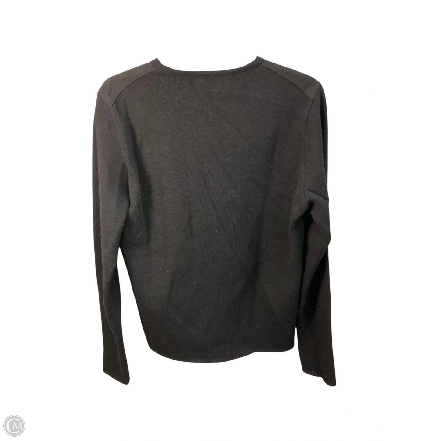 Top Long Sleeve Luxury Designer By Burberry In Black, Size: S