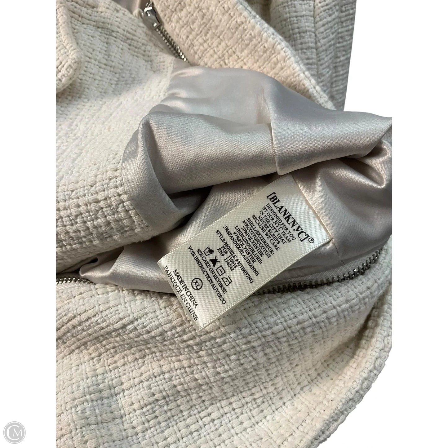 Jacket Moto By Blanknyc In White, Size: Xl