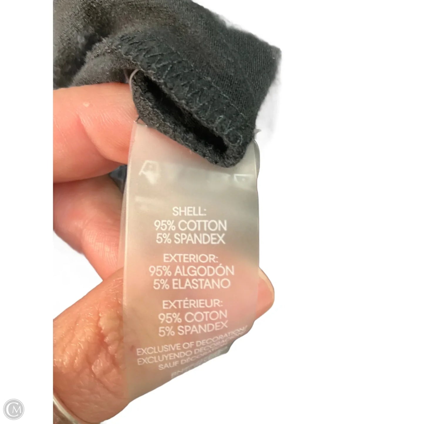 Top Short Sleeve Designer By Karl Lagerfeld In Black, Size: S